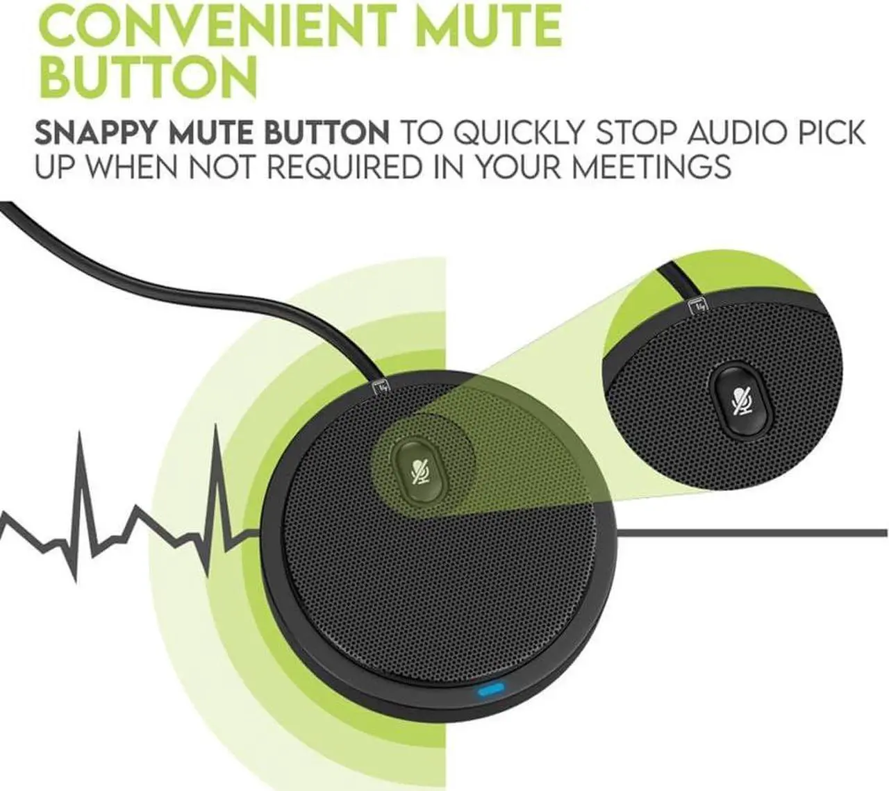 Alt view image 2 of 7 - Conference USB Microphone, Computer Desk Microphone with Mute Button and LED Indicator, Plug & Play Omnidirectional Condenser PC Laptop Mics for Online Meeting/Class,Skype,Recording,Chatting,Zoom