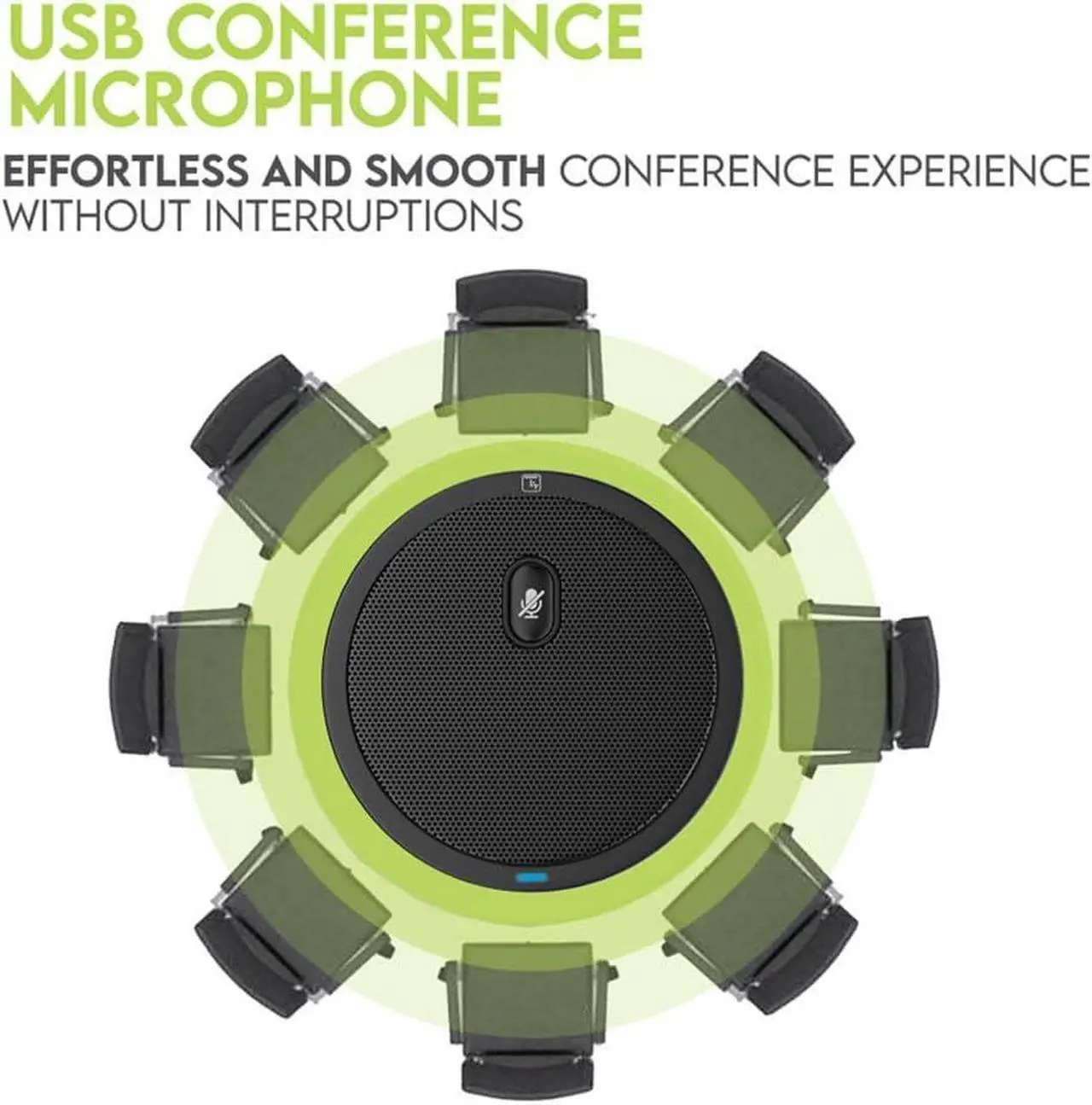 Alt view image 6 of 7 - Conference USB Microphone, Computer Desk Microphone with Mute Button and LED Indicator, Plug & Play Omnidirectional Condenser PC Laptop Mics for Online Meeting/Class,Skype,Recording,Chatting,Zoom