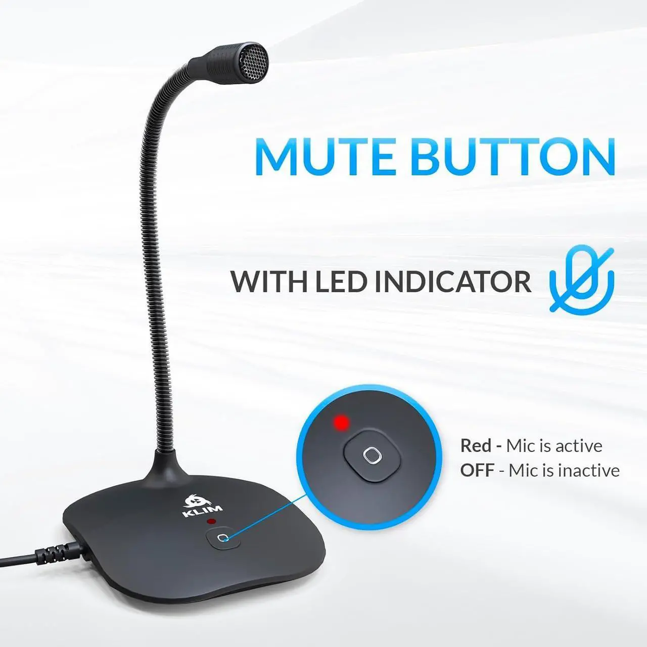 Alt view image 4 of 6 - Talk USB Desk Microphone for Computer - New Version 2024 - Compatible with Any PC Laptop Mac PS4 - Professional Desktop Mic with Stand - Recording Gaming Streaming YouTube Podcast Mics