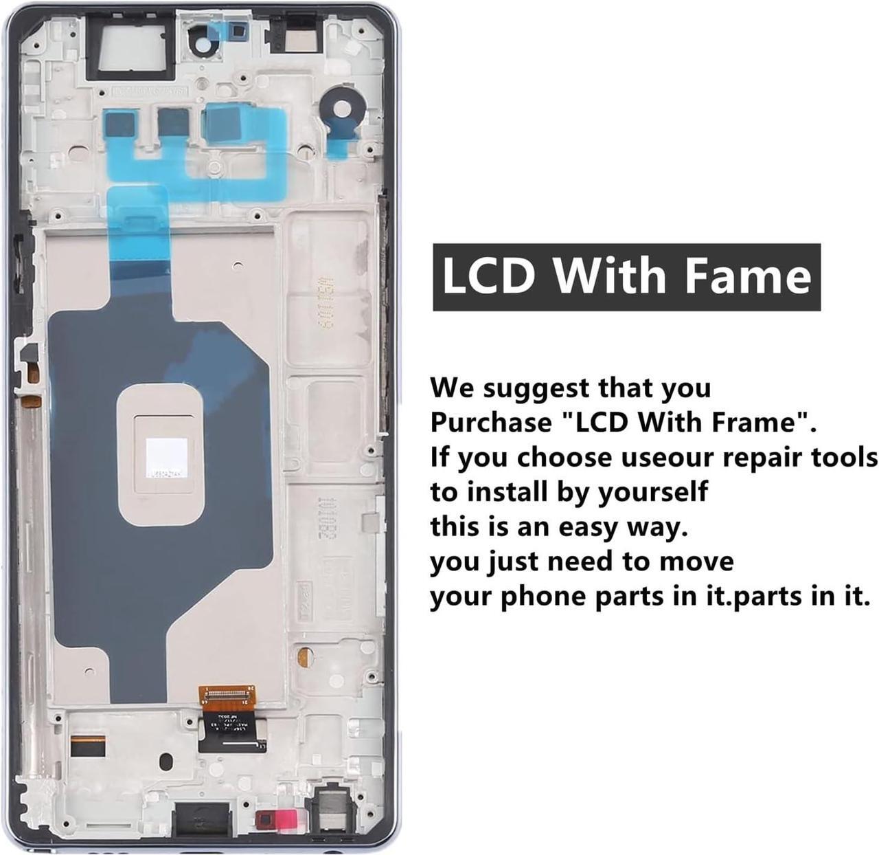 Alt view image 2 of 7 - For LG Stylo 6 Screen Replacement with Frame for Stylo 6 Replacement Screen kit Q730 2020 Q730 Q730am Q730Ttm Q730nm lcd display glass digitizer Touch Screen Assembly 6.8 inch Black