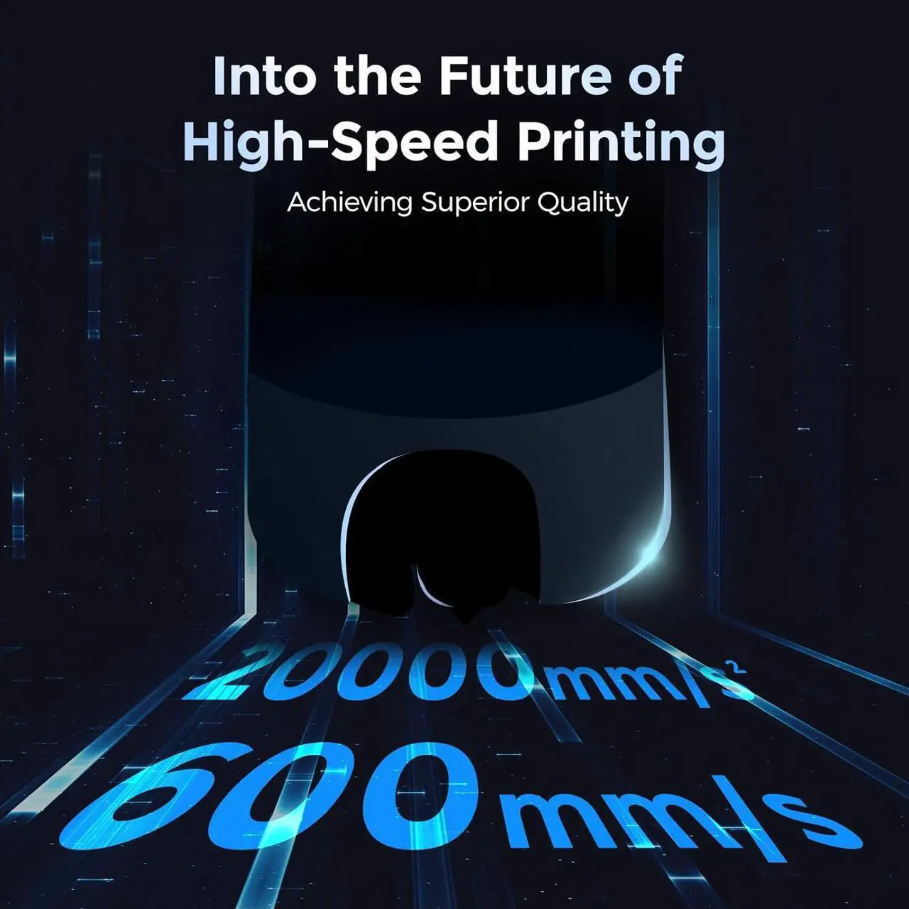Alt view image 3 of 7 - Adventurer 5M 3D Printer with Fully Auto Leveling, Max 600mm/s High Speed Printing, 280°C Direct Extruder with 3S Detachable Nozzle, Core XY All Metal Structure, Print Size 220x220x220mm