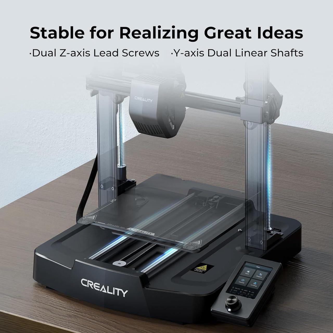 Alt view image 5 of 7 - Creality Ender 3 V3 SE 3D Printer, 250mm/s Faster Print Speed CR Touch Auto Leveling Sprite Direct Extruder Dual Z-Axis Auto Filament Loading Ender 3 Upgrade 3D Printer Print Size 8.66x8.66x9.84 inch