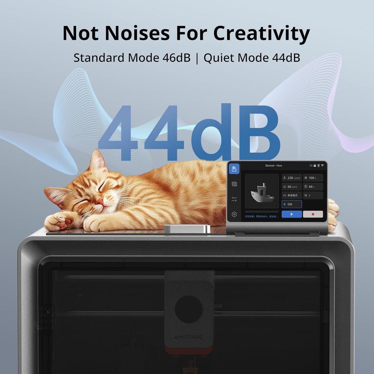 Alt view image 6 of 7 - Anycubic Kobra S1 3D Printer Only, 600mm/s High Speed Printing and Full Auto Leveling, Free-Clogging Extruder with 320 Hotend, Mental CoreXY Strucuture Built-in Camera, 44dB Low Noise 250*250*250mm