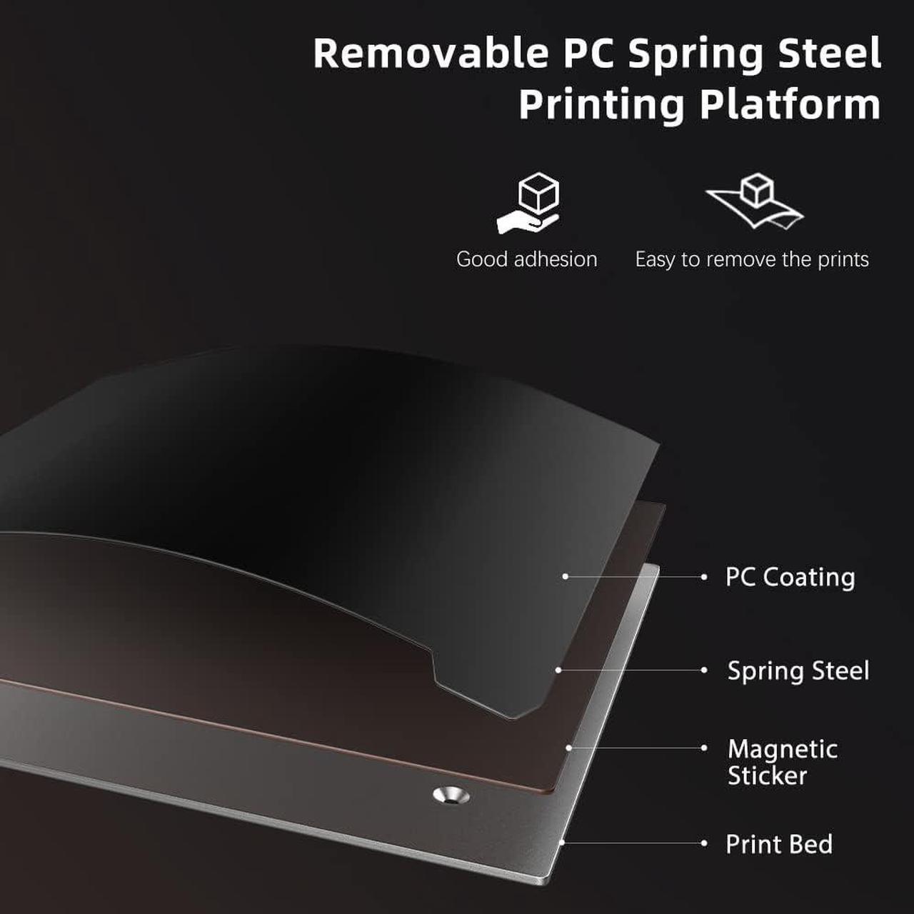 Alt view image 5 of 7 - Creality Ender 3 V2 Neo 3D Printer with CR Touch Auto Leveling PC Spring Steel Platform Full-Metal Extruder 95% Pre-Installed 3D Printers Resume Print and Model Preview 8.66x8.66x9.84 inch
