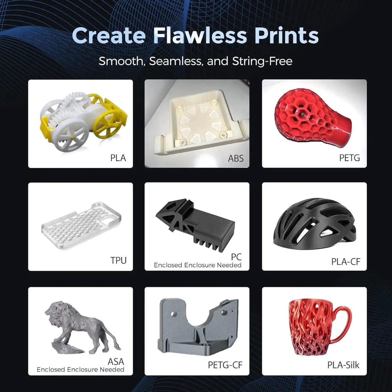 Alt view image 6 of 7 - Adventurer 5M 3D Printer with Fully Auto Leveling, Max 600mm/s High Speed Printing, 280°C Direct Extruder with 3S Detachable Nozzle, Core XY All Metal Structure, Print Size 220x220x220mm