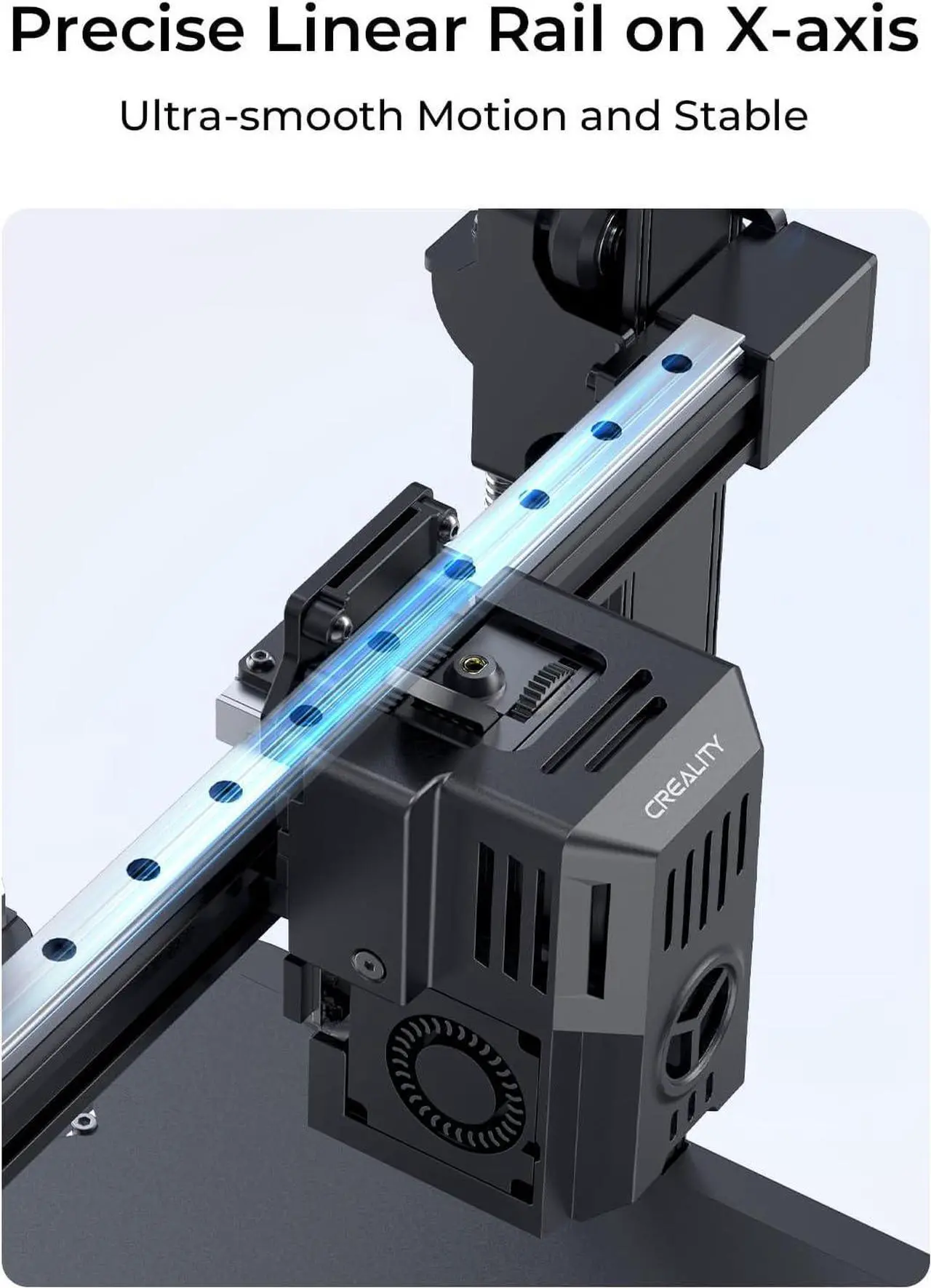 Alt view image 6 of 7 - Creality Ender-3 V3 KE 3D Printer, 500 mm/s High-Speed Printing with Auto-Leveling, Sprite Direct Extruder Supports 300 Printing, Ultra-Smooth and Stable, 220×220×250 mm Print Volume