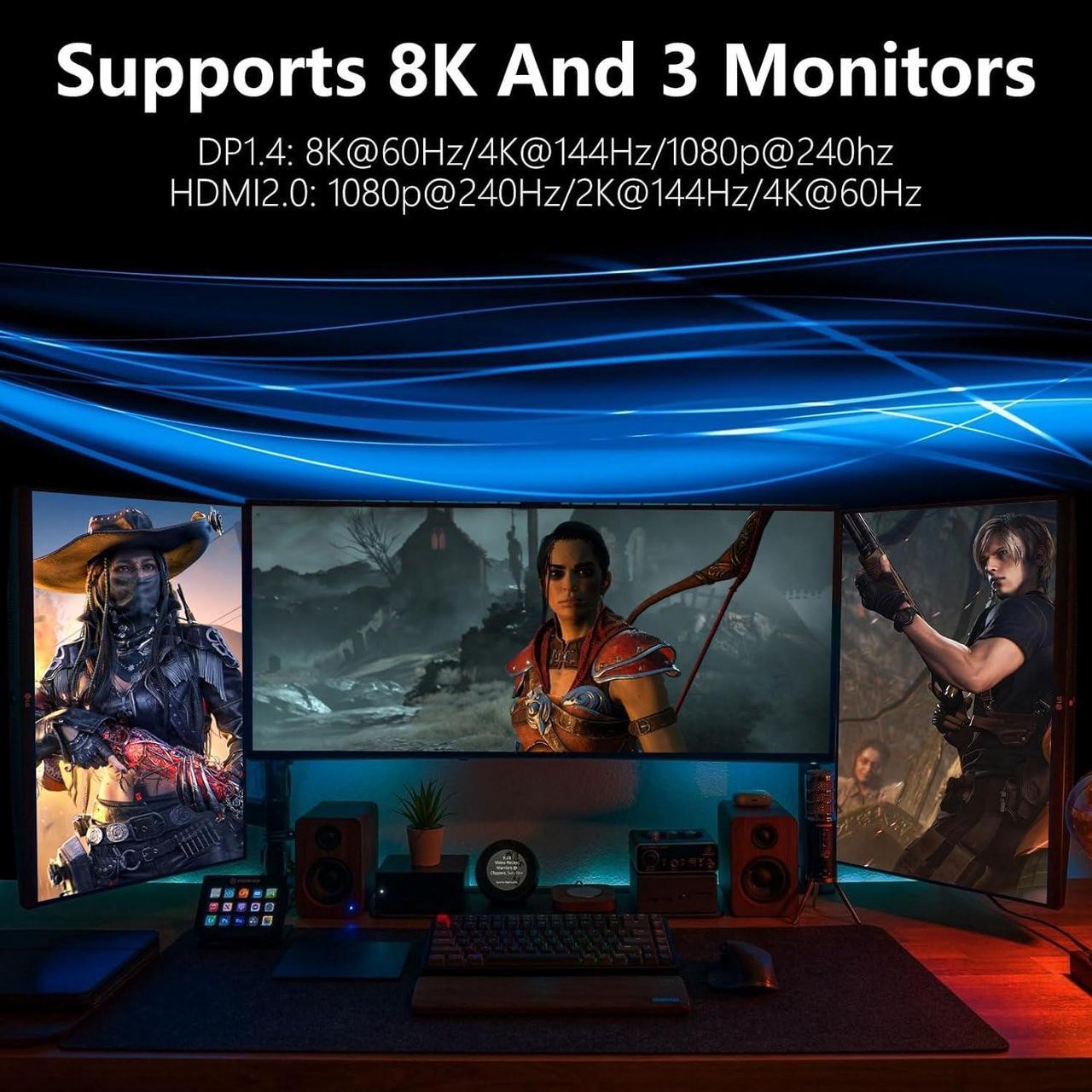 Alt view image 4 of 7 - GPVHOSO GeForce GTX 1060 6GB GDDR5 192bit Gaming Graphics Card 4K HDR VR Ready Dual Cooling Fans Support DirectX 12 PCIe3.0 * 16 HDMI DVI DP Video Cards for PC