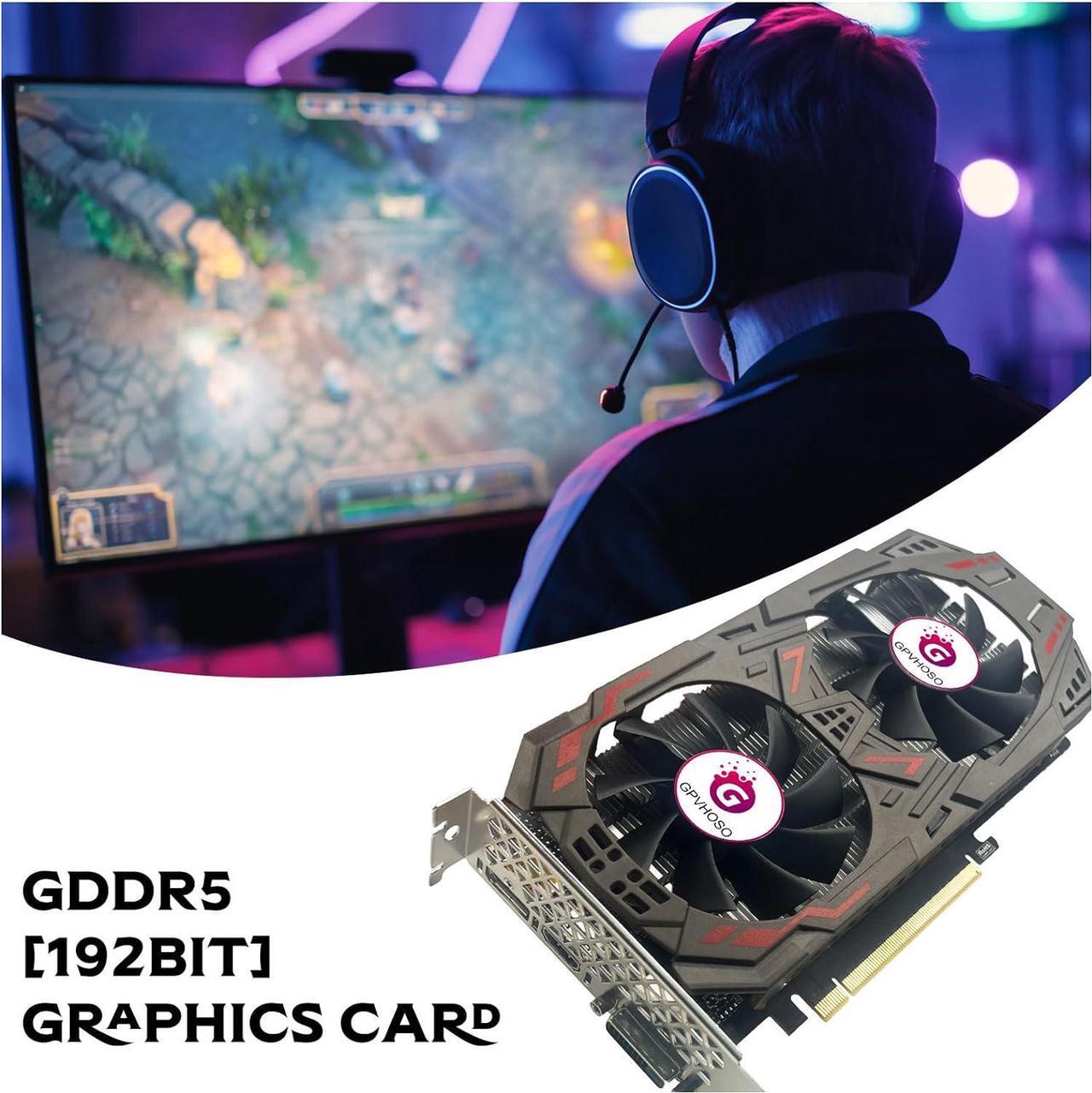 Alt view image 7 of 7 - GPVHOSO GeForce GTX 1060 6GB GDDR5 192bit Gaming Graphics Card 4K HDR VR Ready Dual Cooling Fans Support DirectX 12 PCIe3.0 * 16 HDMI DVI DP Video Cards for PC