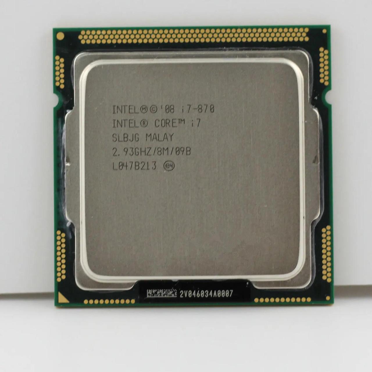 Main image of Core i7 870 2.93 GHz Quad-Core 8M SLBJG Processor Socket 1156 H1 CPU,