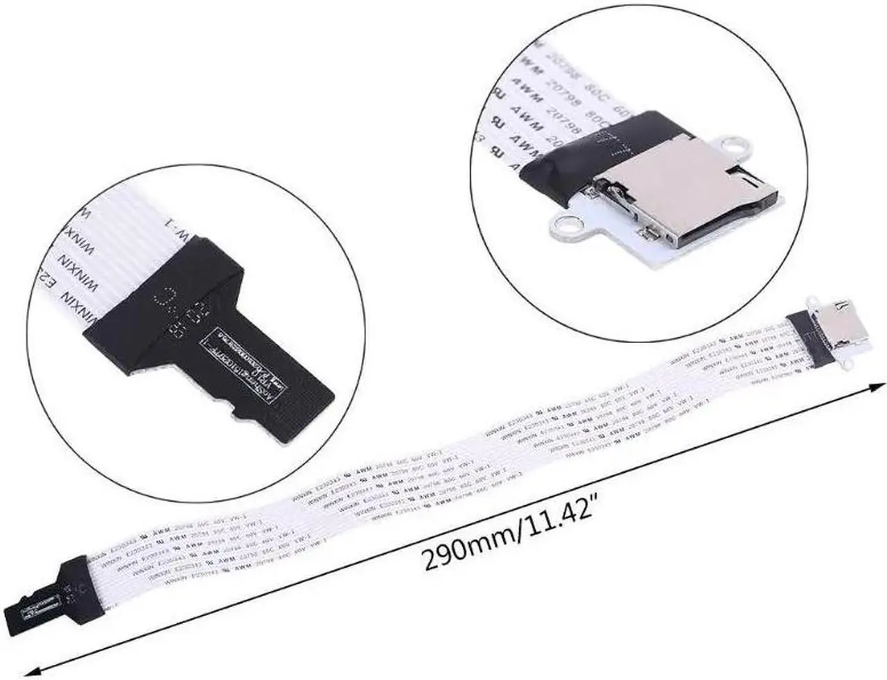 Main image of TF micro SD male to TF micro SD FeMale (TF to TF)Flexible Memory Card Extension cable Extender Adapter reader Cord Link