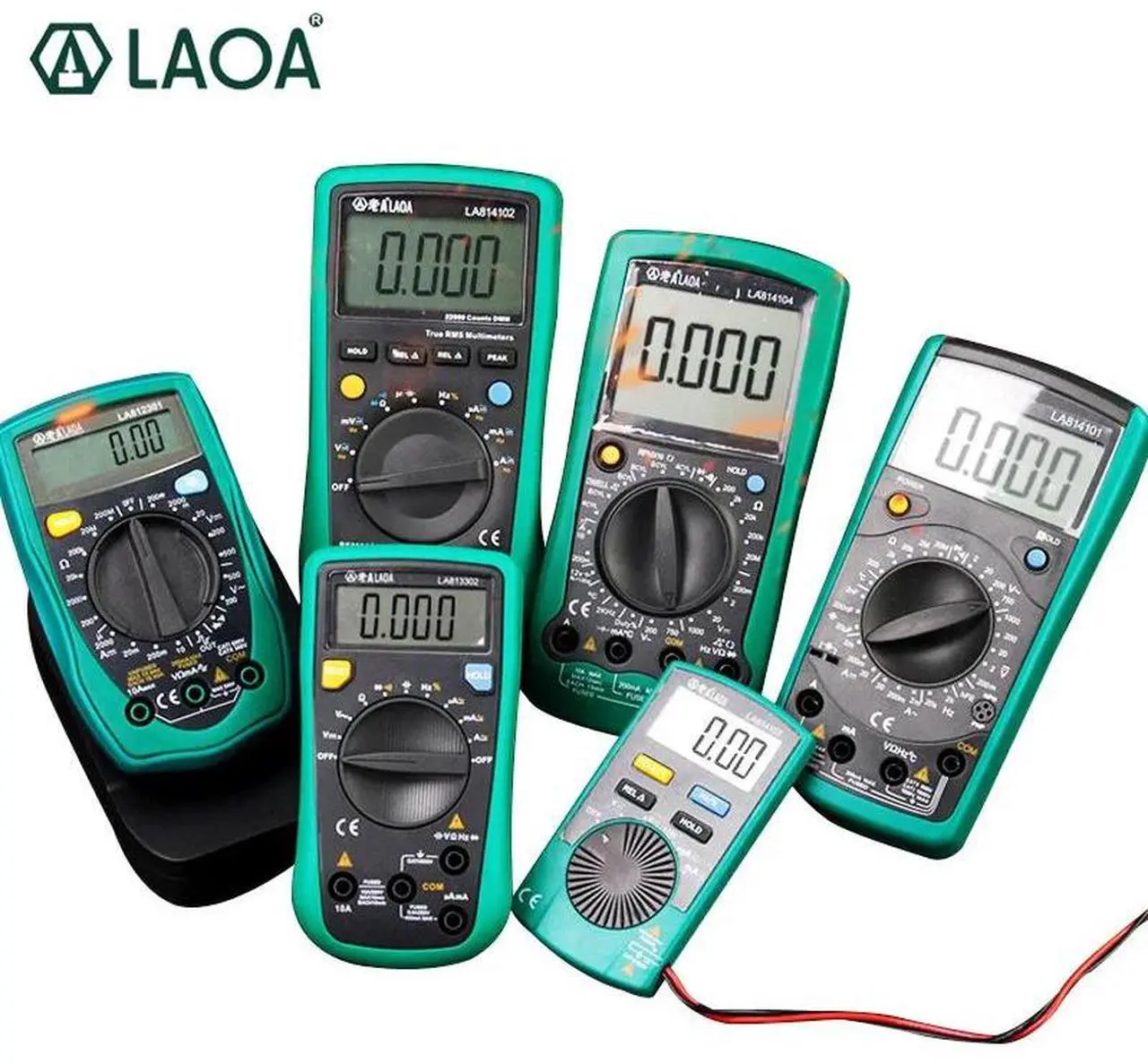 Alt view image 2 of 7 - First picture~ Digital Multimeter  AC/DC Ammeter Voltmeter Ohm portable Meter voltage meter Clamp Multimeter probe professional Tools(Blue LA814104
)