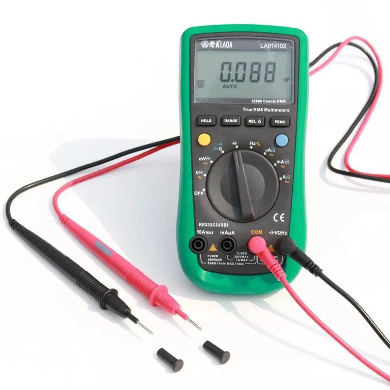 Alt view image 3 of 7 - First picture~ Digital Multimeter  AC/DC Ammeter Voltmeter Ohm portable Meter voltage meter Clamp Multimeter probe professional Tools(Blue LA814104
)