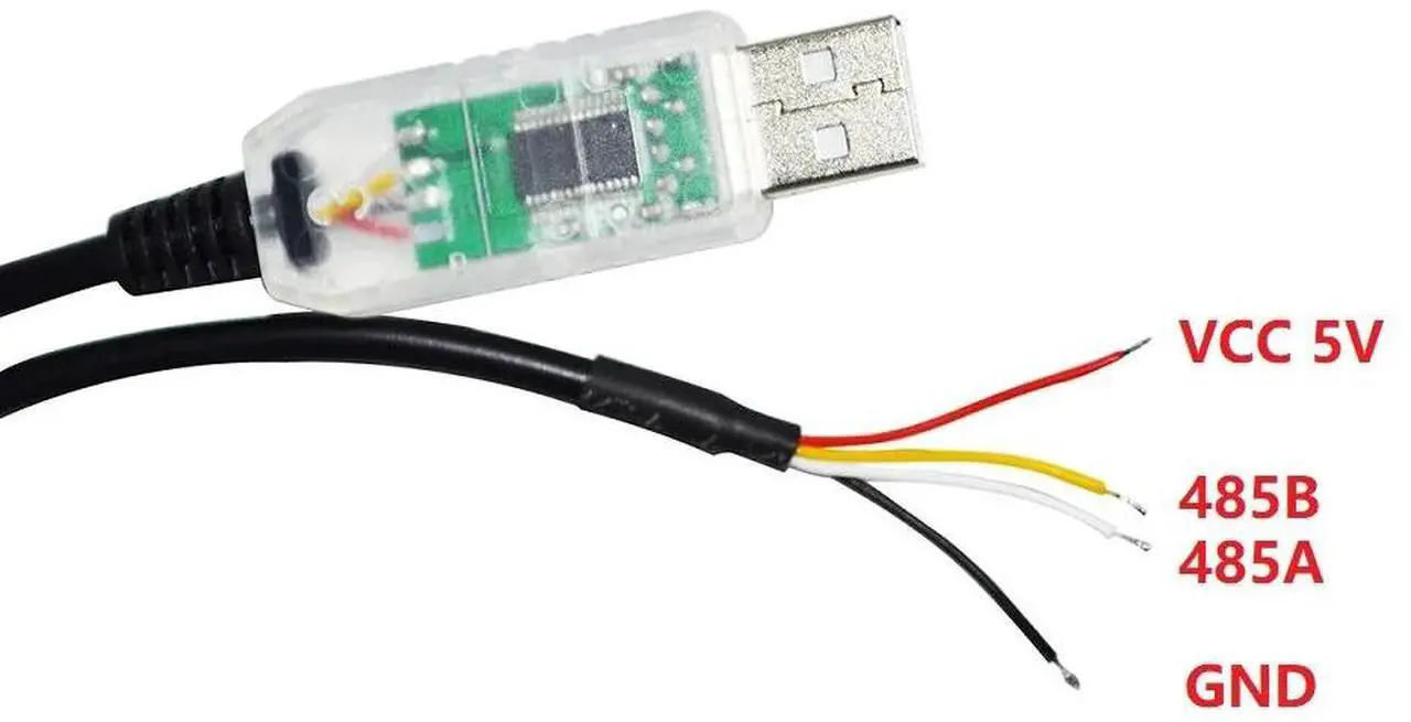 Alt view image 5 of 6 - INDUSTRIAL FTDI FT232RL CHIP USB TO 4 CORE 4PIN 4P WE WIRE END OPEN RS485 CONVERTER SERIAL CABLE COMPATIBLE USB-RS485-WE-1800-BT (Black USB Case)
7M Length(8M Length)