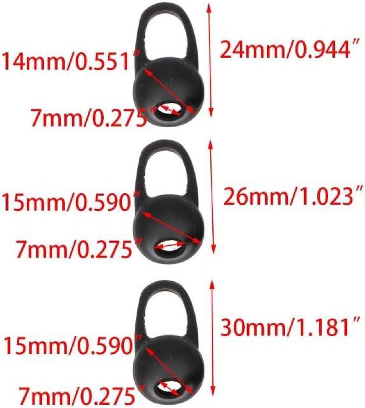 Alt view image 3 of 6 - 12Pieces Universal Silicone Earbuds Cover with Ear Hook Headset Tips Covers