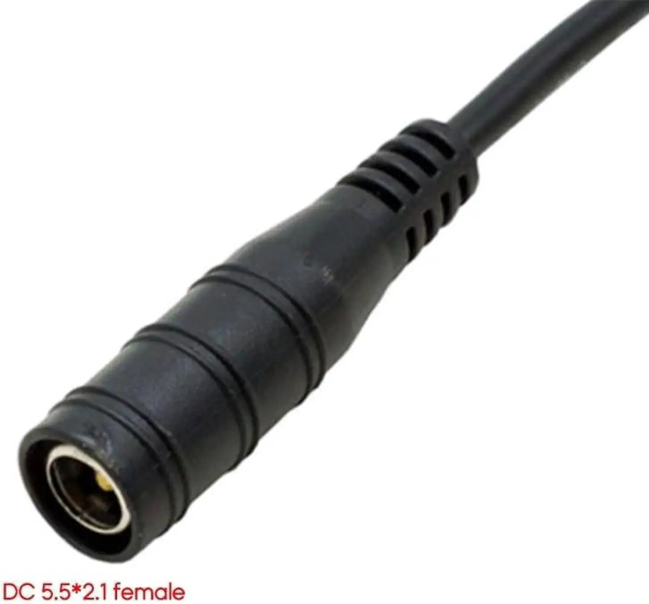 Alt view image 3 of 6 - DC5521 to 5-Port 4Pin Cooler Adapter Cable Cooling Fan Splitter Converter Power Supply Cord Extension Wire for Computer