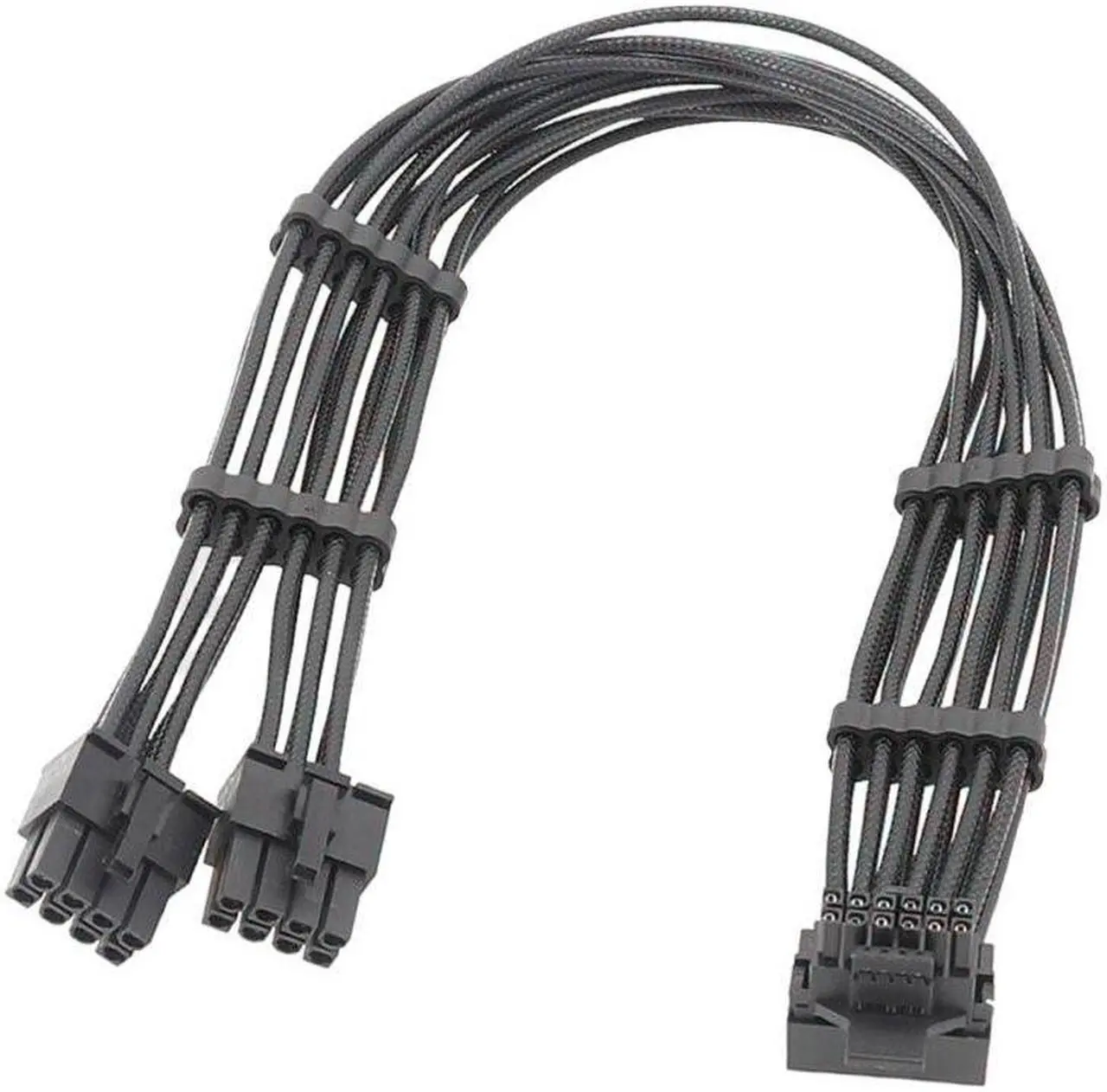Main image of High-Speed 2x 8Pin to 16Pin PCI5.0 Graphics Card Power Adapter Cable 12VHPWR 16PIN(12+4) 90 Elbow Head (for LB)
(60cm)