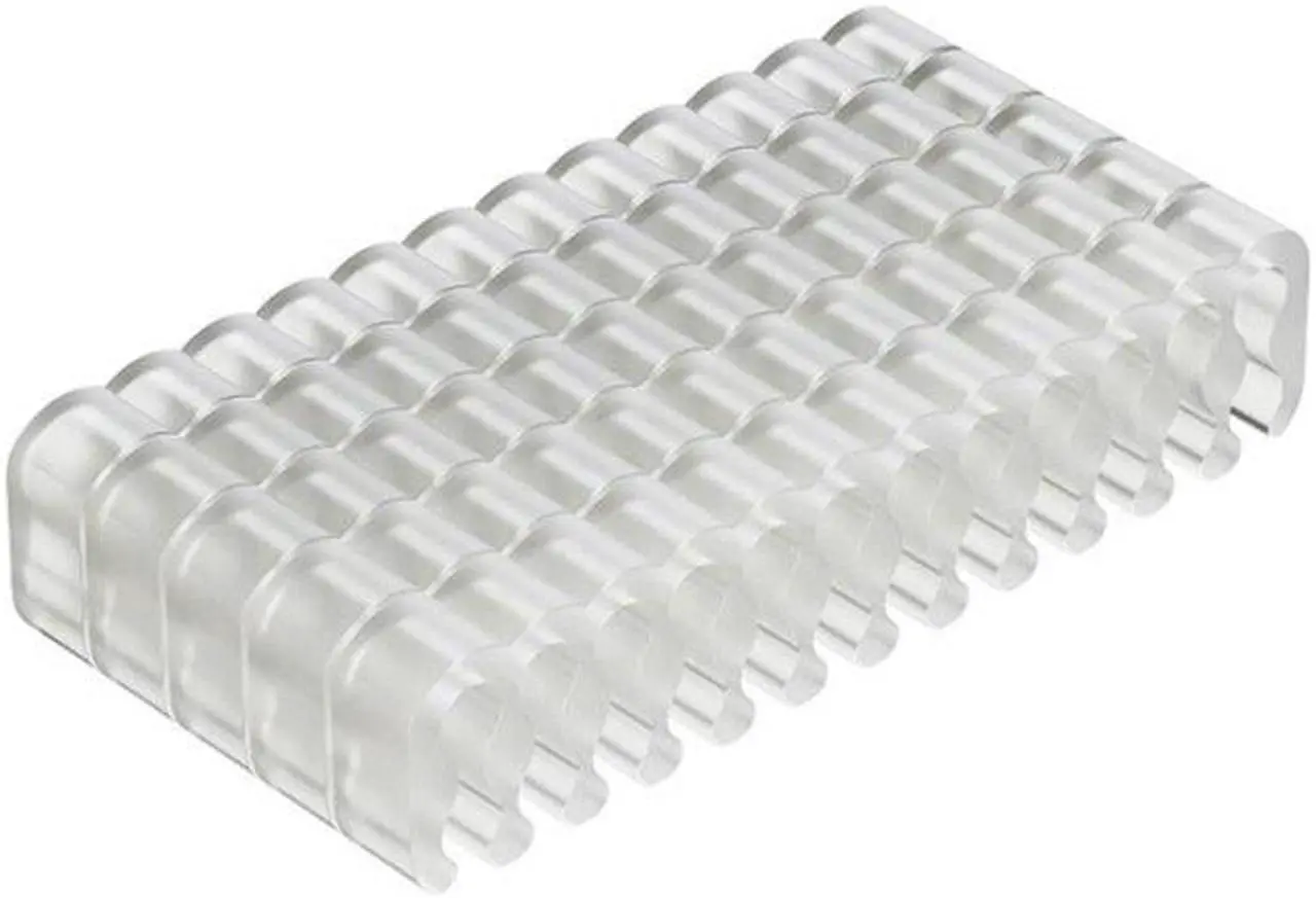 Main image of PVC  Clamp Cable Clip Organizer Dresser for 2.5-3.2mm PC Power Cord Wiring 8/24 Pin Computer Cable Manager(24PINX5)
