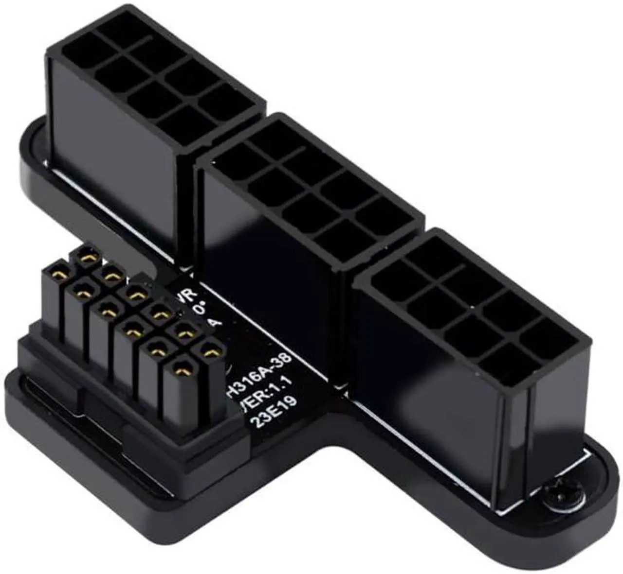 Main image of 600W ATX3.0 12VHPWR 12Pin 12Pin+4Pin to 8Pin Power Connector Converter 3x8P to 40 Series Graphics Card Power Supply(Black-PH316 38A)