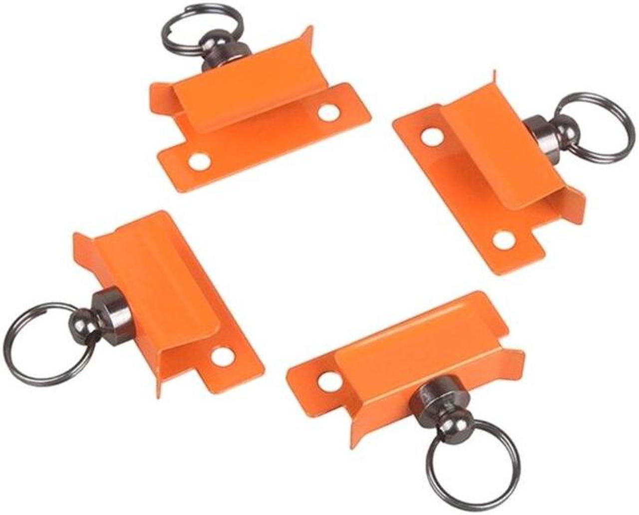 4PCS Stainless Steel Fixed Clip Clamp 3D Printer Glass Hotbed Color Clips Clamps(Orange)