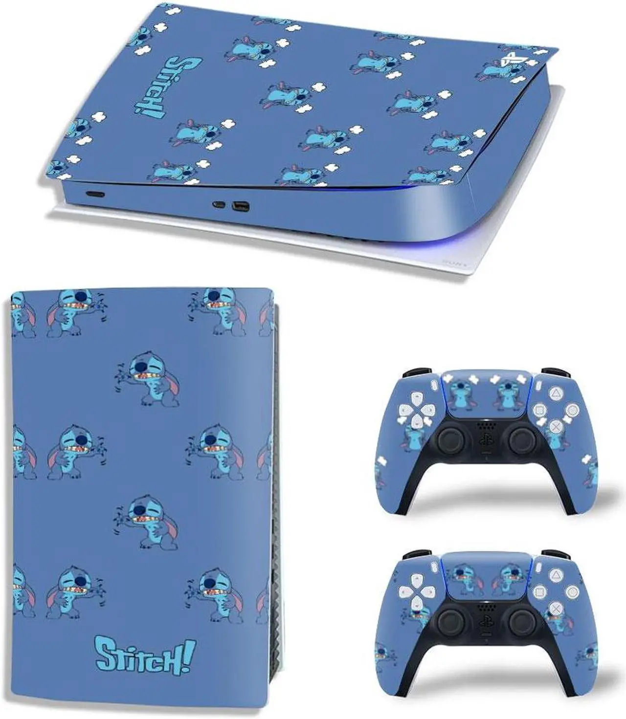 Main image of Stitch Vinyl Skin Sticker For PS5Digital PS5 Game Console Handle Protective Film(TN-PS5Digital-3648)