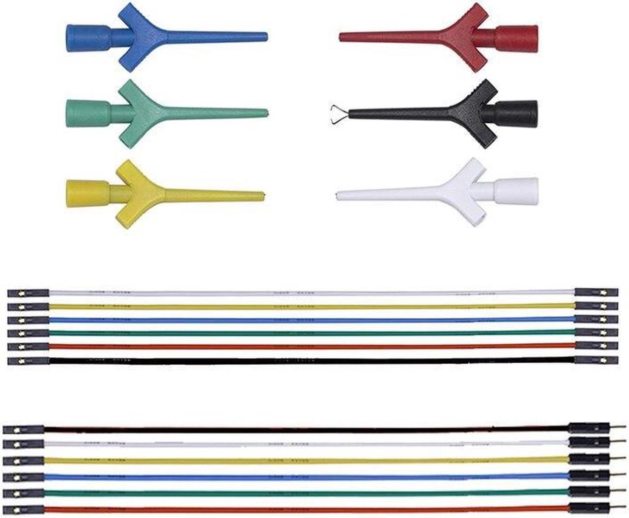 Mini SMD IC Spring Hook Test Clips Multimeter Test Leads Cable For Logic Analyzer Adapter Programming Silicone Cable 60V/3A(18 piece set)
EU Standard