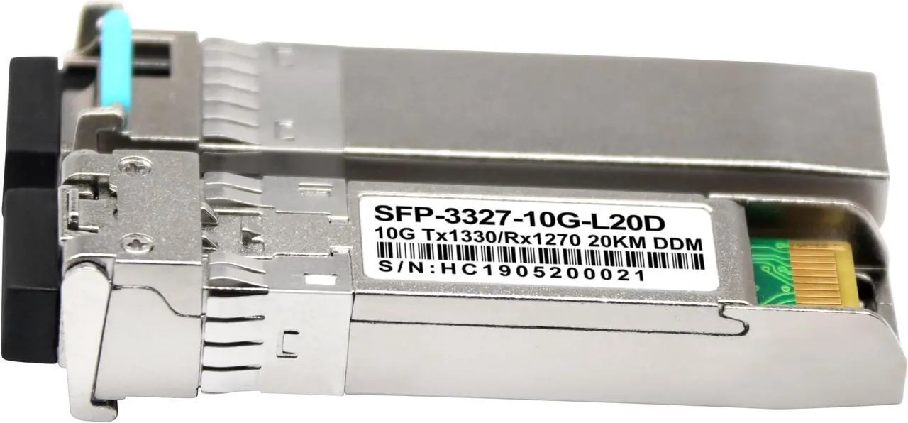Alt view image 2 of 5 - single mode extreme sfp bidi 10gb 1270/1310nm 20km optical transceiver compatible fiber optic sfp