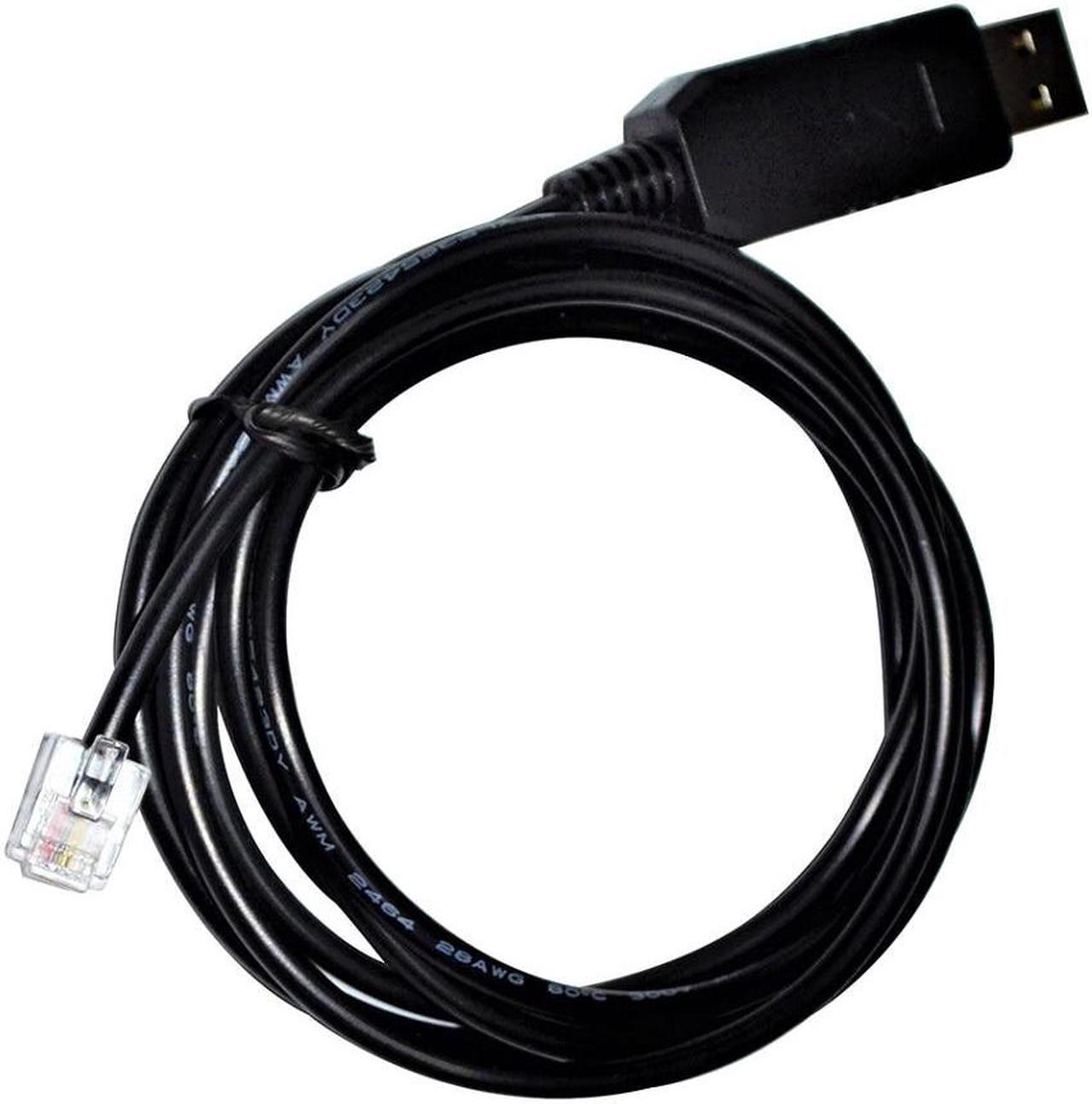 FT232RL CHIP USB / D-SUB 9-PIN FEMALE TO RJ-11 CONNECTOR RS232 SERIAL COMMUNICATION CABLE FOR I/O 540-143 CABLE (USB-RJ11(Chip))
Cable length:3m