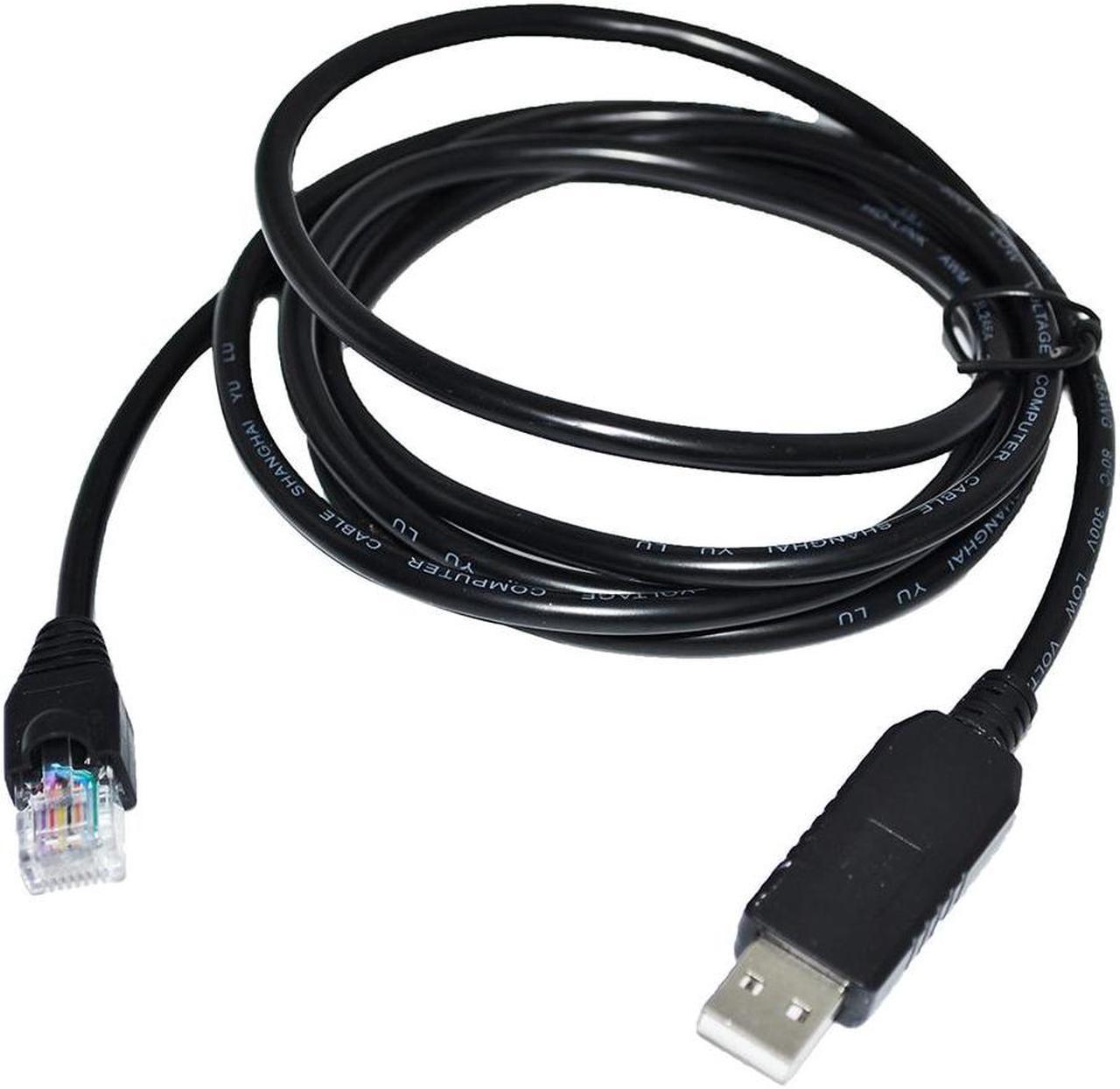 FT232RL USB TO RJ45 RS485 CONVERTER SERIAL COMMUNICATION DEBUG CABLE FOR SMC LEC JXC CONTROLLER COMPATIBLE LEC-W2 KABLE (Black USB Case)
Cable length:(1.8m)