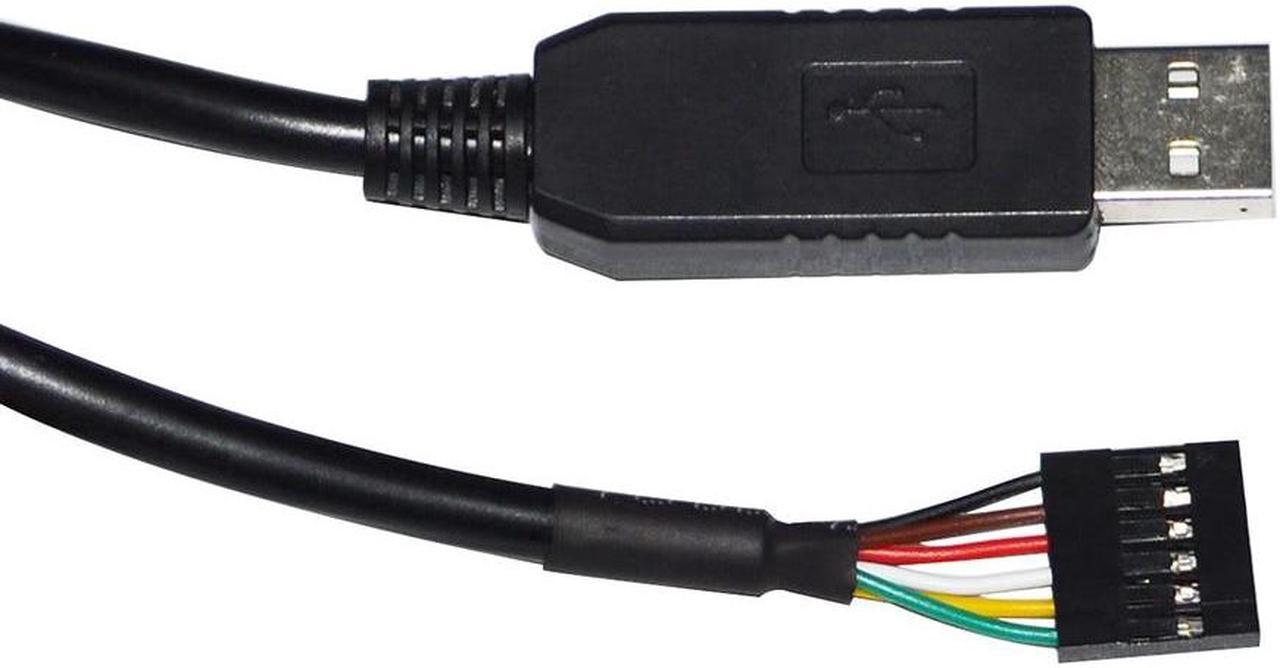 FT232RL USB TO UART TTL 3.3V 5V 6PIN 0.1" PITCH JUMPER DOWNLOAD CABLE COMPATIBLE WITH TTL-232R-3V3 VCC GND TXD RXD (TTL 3.3V 1x6P)
Cable length:(3.6M)