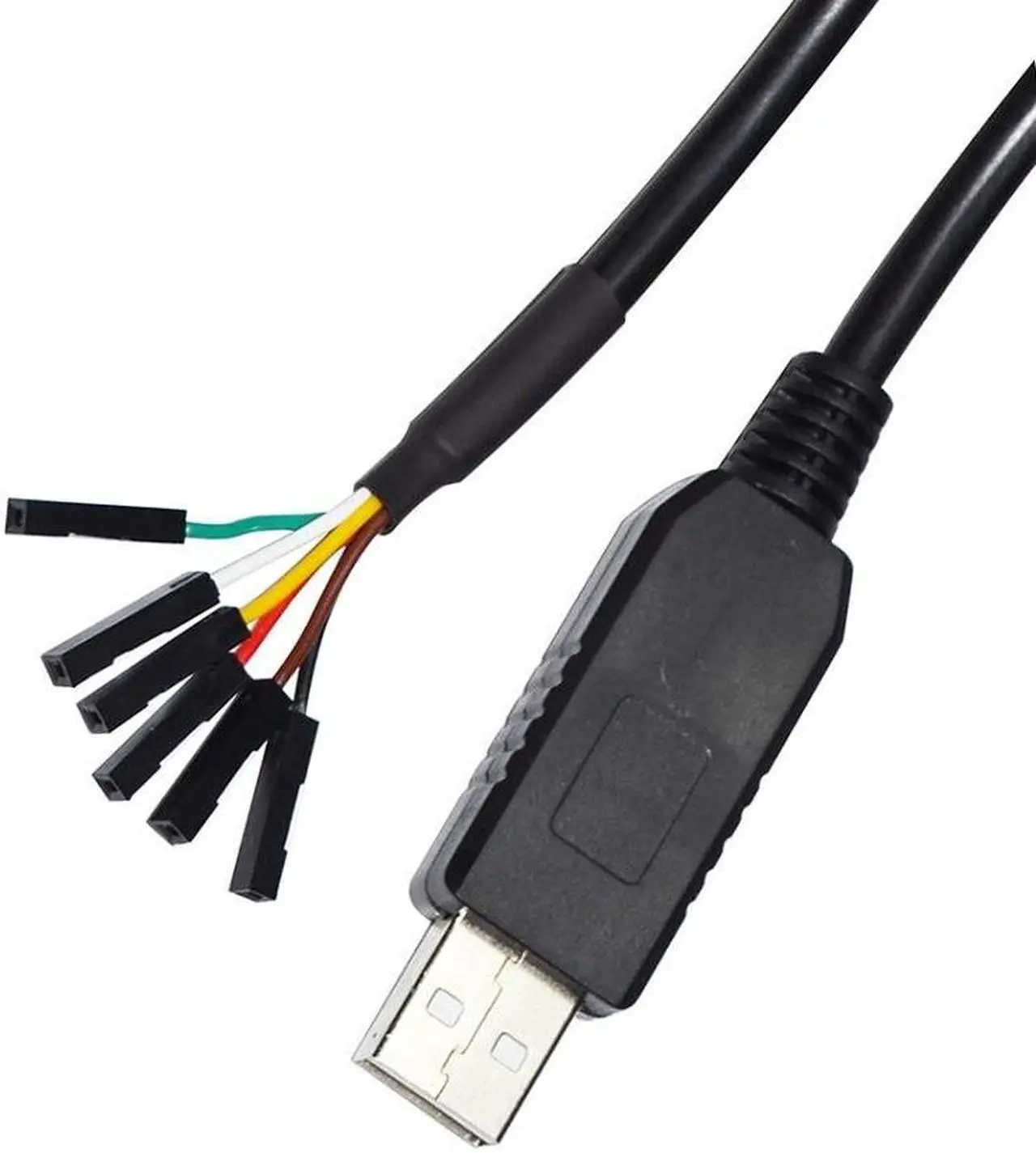 Main image of FT232RL USB TO UART TTL 3.3V 5V 6PIN 0.1" PITCH JUMPER DOWNLOAD CABLE COMPATIBLE WITH TTL-232R-3V3 VCC GND TXD RXD(TTL 5V 1x1 6P)
Cable length:(1.8M)