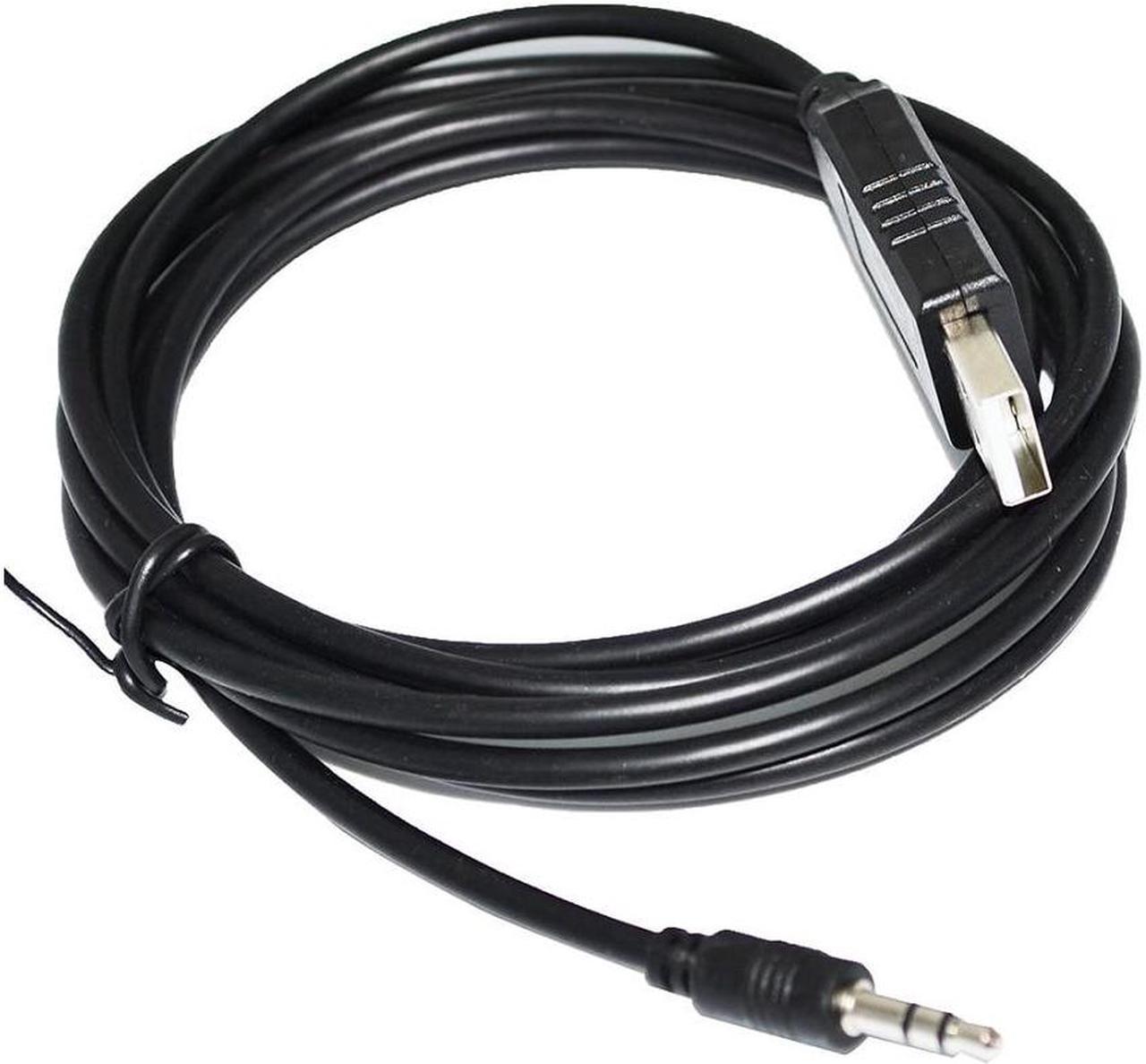 FT232RL USB RS232 TO TRS 3P 2.5MM STEREO AUDIO JACK AJ PLUG PROGRAMMING CABLE COMPATIBLE WITH FT232R USB-RS232-AJ (T-TXD R-RXD S-GND)
Cable length:(1.8M)