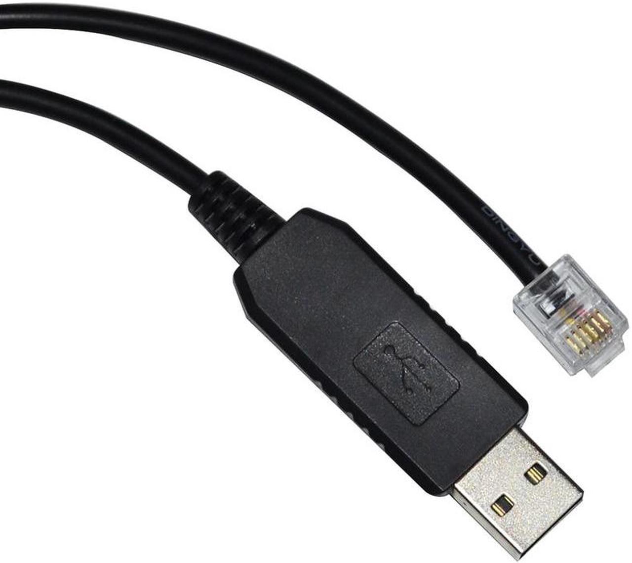 FT232RL USB TO RJ11 6P4C PLUG RS232 SERIAL COMMUNICATION CABLE FOR XB 200 205 208 213 216 ETHERNET SWITCH(USB RJ11(FT232 Chip))
Cable length:3m