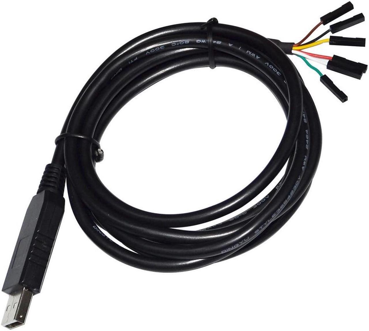 FT232RL USB UART TTL 5V 3V3 TO 6PIN 0.1" PITCH JUMPER DOWNLOAD CABLE COMPATIBLE TTL-232R-5V TTL-232R-3V3 (TTL 3.3V 1X1 6P)
Cable length:(1.8M)