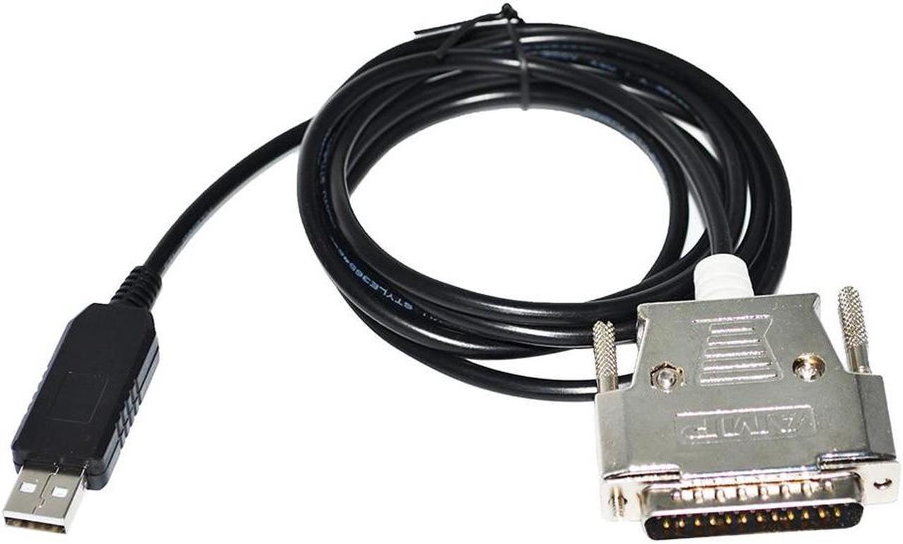 FT232RL USB TO D-SUB 25PIN DB25 MALE RS232 CONVERTER SERIAL COMMUNICATION CABLE FOR LASER DRIVERS AND CONTROLLERS (FT232RL Chip)
Cable length:(1.8m)