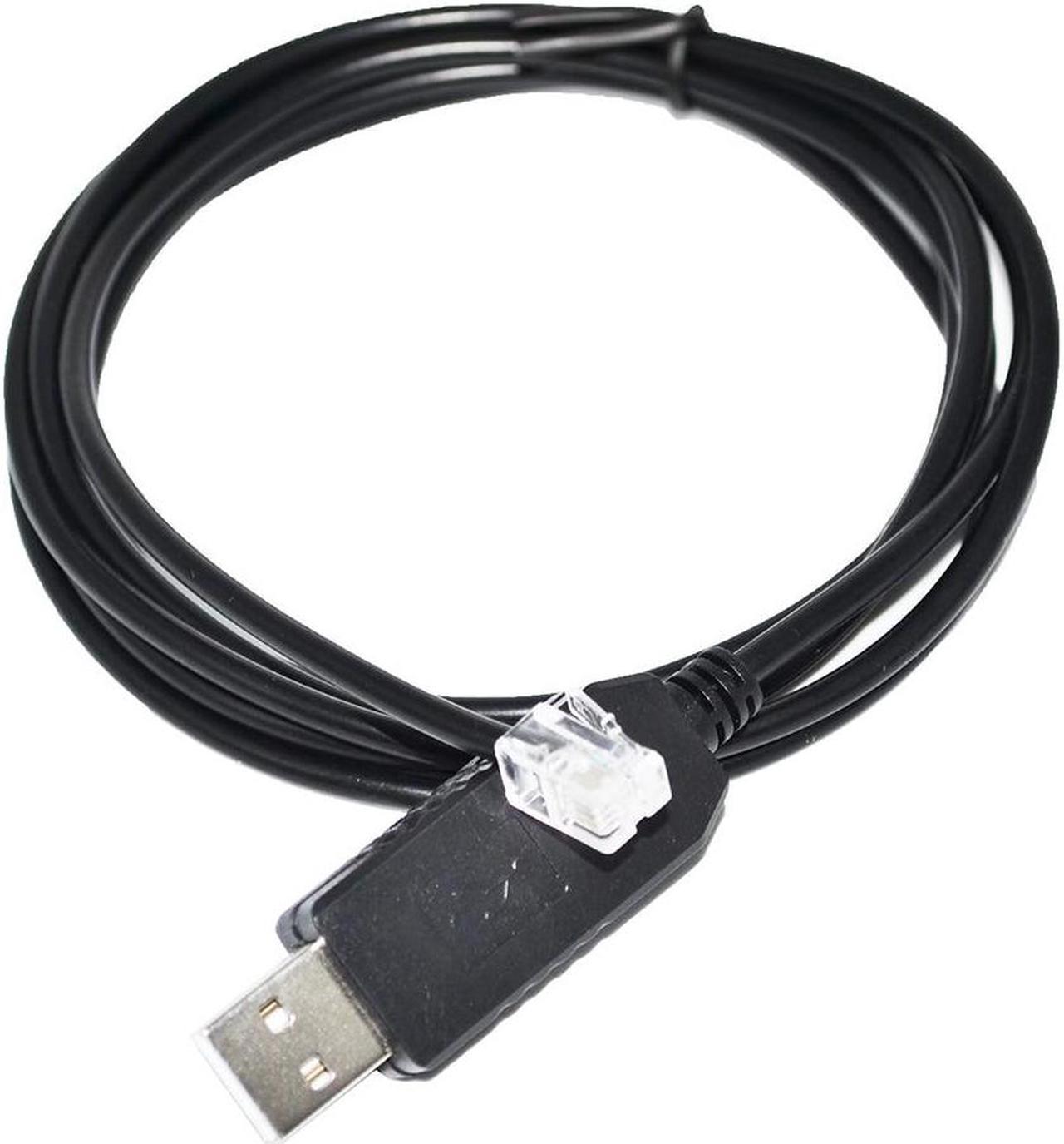 FT232 RS232 USB TO RJ9 RJ11 4P4C PLUG SERIAL COMMUNICATION CONFIG DEBUG CABLE FOR HMS ABC ANYBUS NETWORKS TO PC (FT232RL Chip)
Cable length:5M