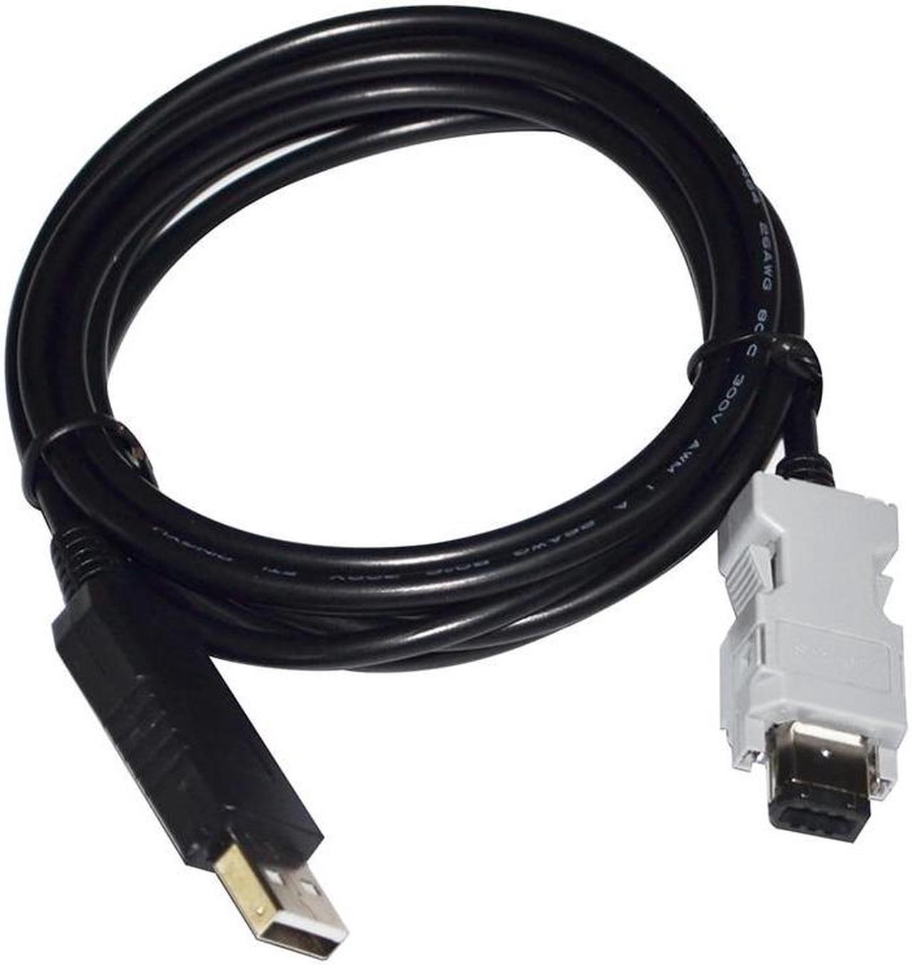 USB TO SM-6P ENCODER RS232 SERIAL IEEE1394 COMMUNICATION CABLE FOR LXM SERIES SERVO DRIVE CN3 PORT LINK TO PC (FT232RL CHIP)
Cable length:(1.8M)