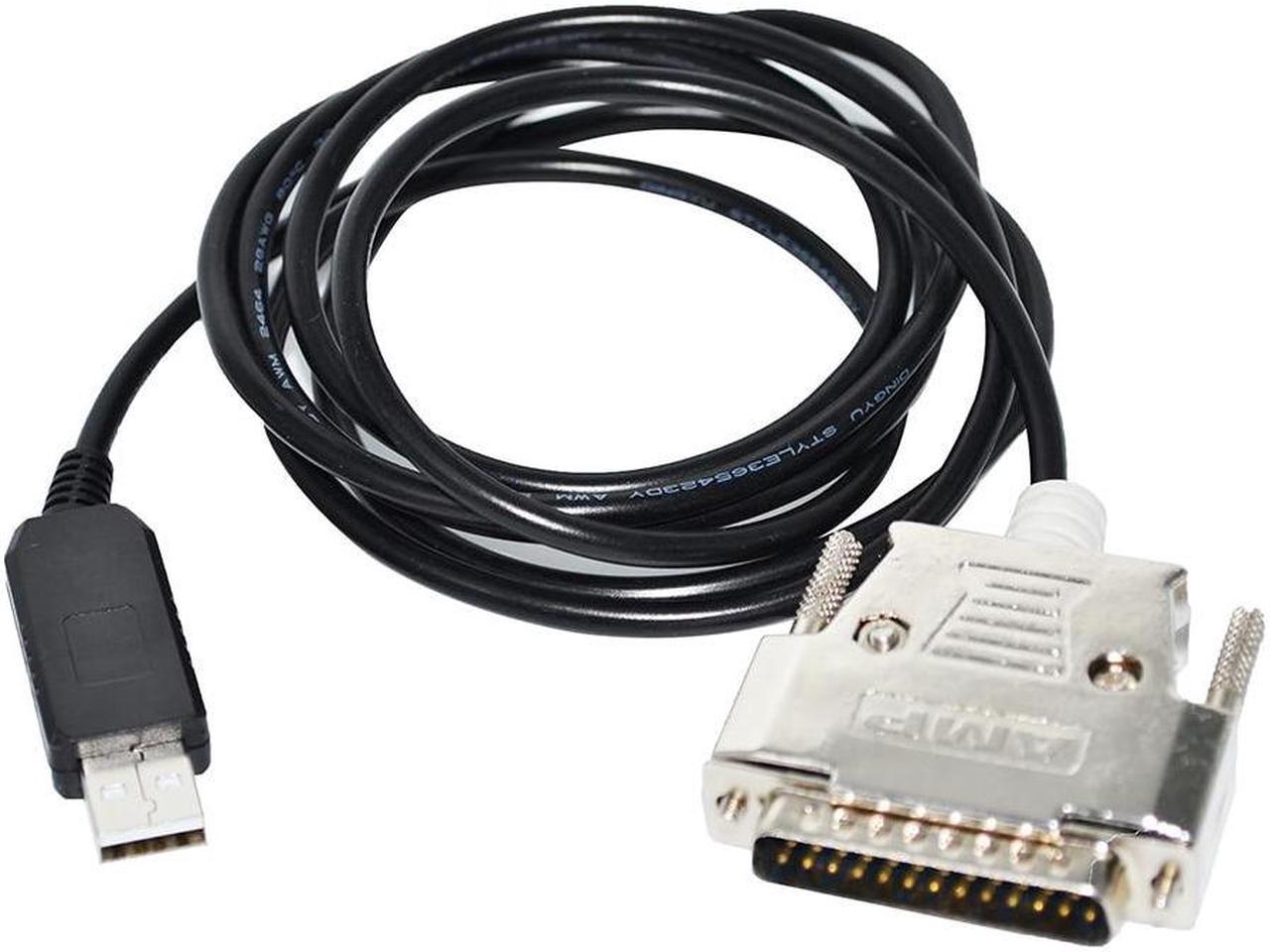 FT232RL CHIP USB TO D-SUB 25 PIN DB25 MALE CONVERTER RS232 SERIAL PROGRAMMING CABLE FOR ROLAND HEIDENHAIN  MAZAK CNC (FT232RL Chip)
Cable length:3m