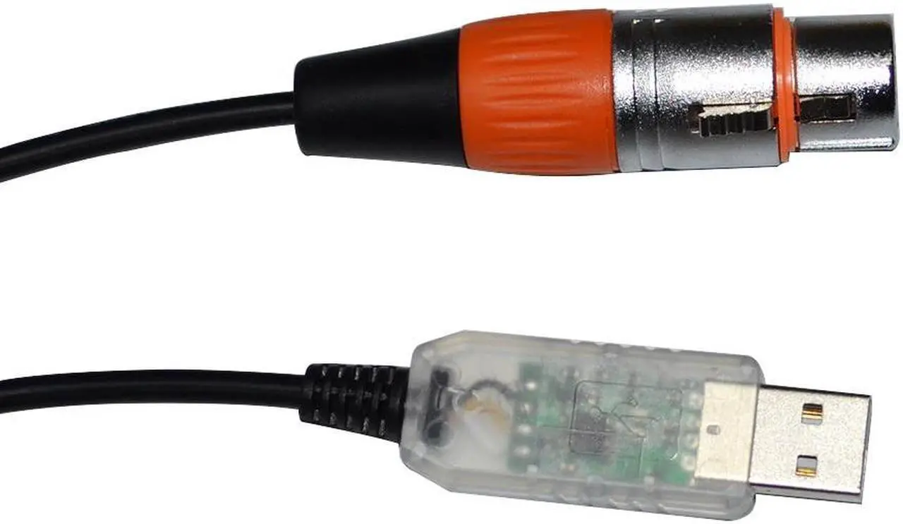 Main image of COLORFUL RS485 DMX512 TO USB 3PIN 3P DMX 512 XLR FEMALE CONVERTER CABLE FOR FREESTYLER QLC STAGE LIGHTNING CONTROLLER KABLE Cable length:1M