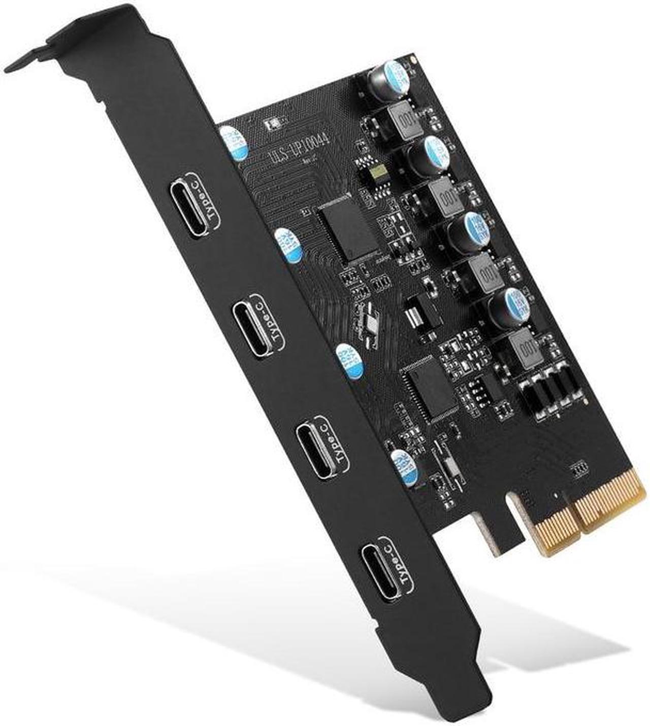 PCI Express Card USB 3.2/3.1 PCI Express To 4-Port Type C Hub Internal Expansion Card Controller Adapter Desktop PC