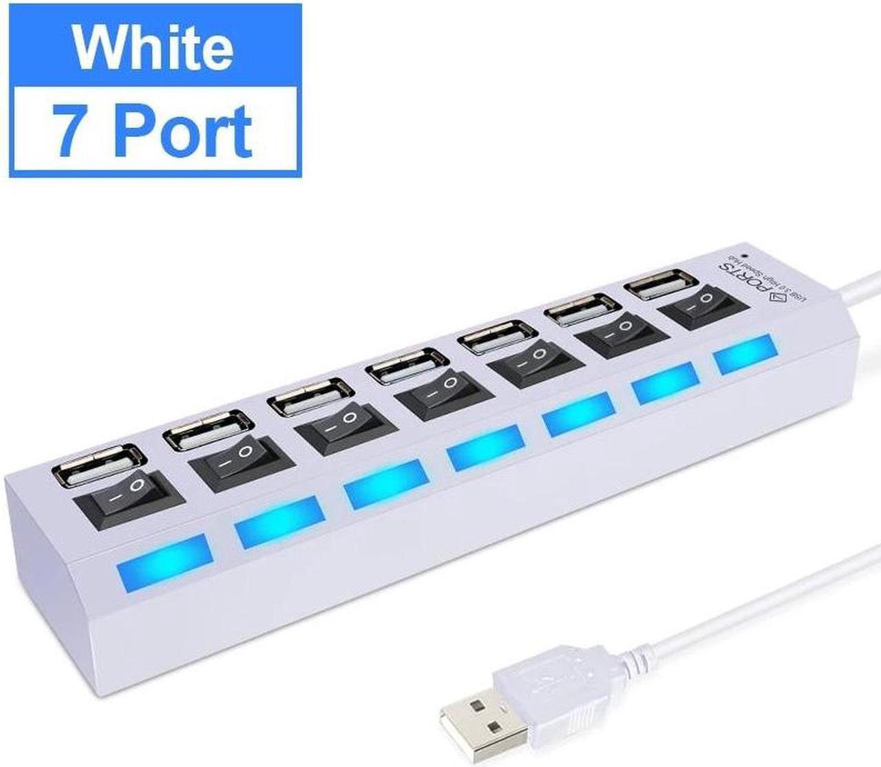 USB Hub 2.0 USB Splitter Multi Hub USB 2.0 Adapter USB Several Ports Power Adapter USB 2.0 with Switch Laptop Accessories for PC