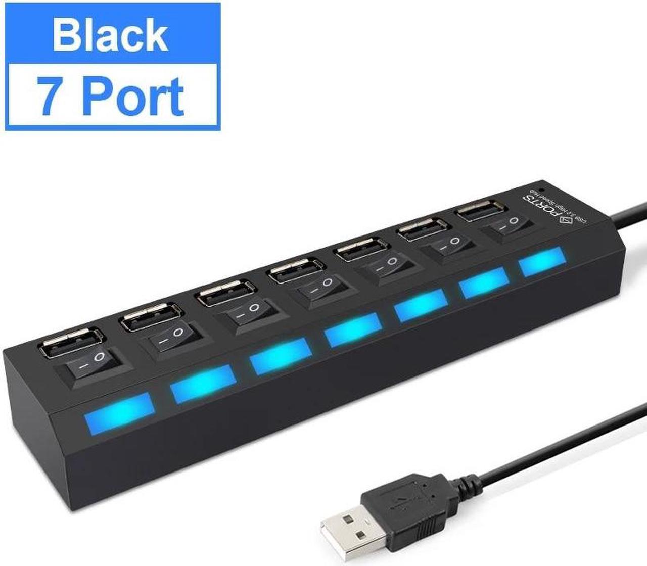 USB Hub 2.0 USB Splitter Multi Hub USB 2.0 Adapter USB Several Ports Power Adapter USB 2.0 with Switch Laptop Accessories for PC