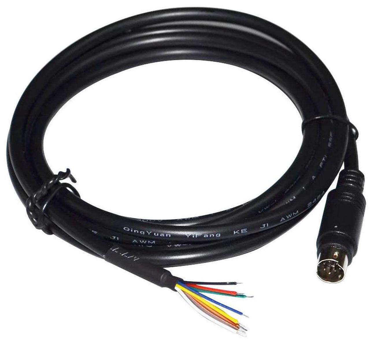 Main image of BREAKOUT CABLE YAESU CT-62 CAT CABLE MD8 8 PIN MINI DIN MALE SERIAL ADAPTER FOR YAESU BAND DATA CAT LINEAR TUNER FT897 FT817 1M Length