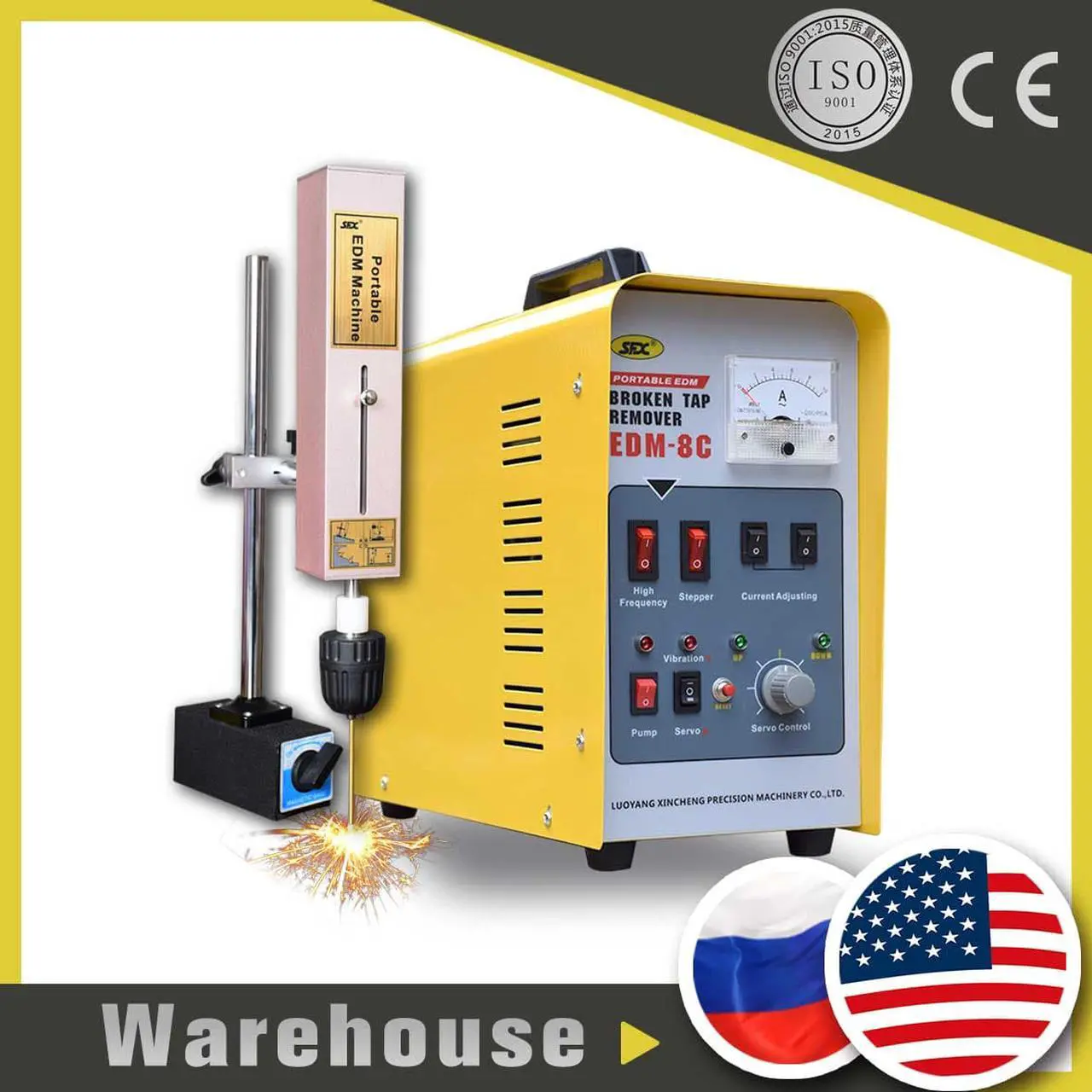 Alt view image 7 of 7 - EDM-8C Broken Tap Extractors Remover Hole Popper 800W for Broken Tap Bolt Drill M2-M20