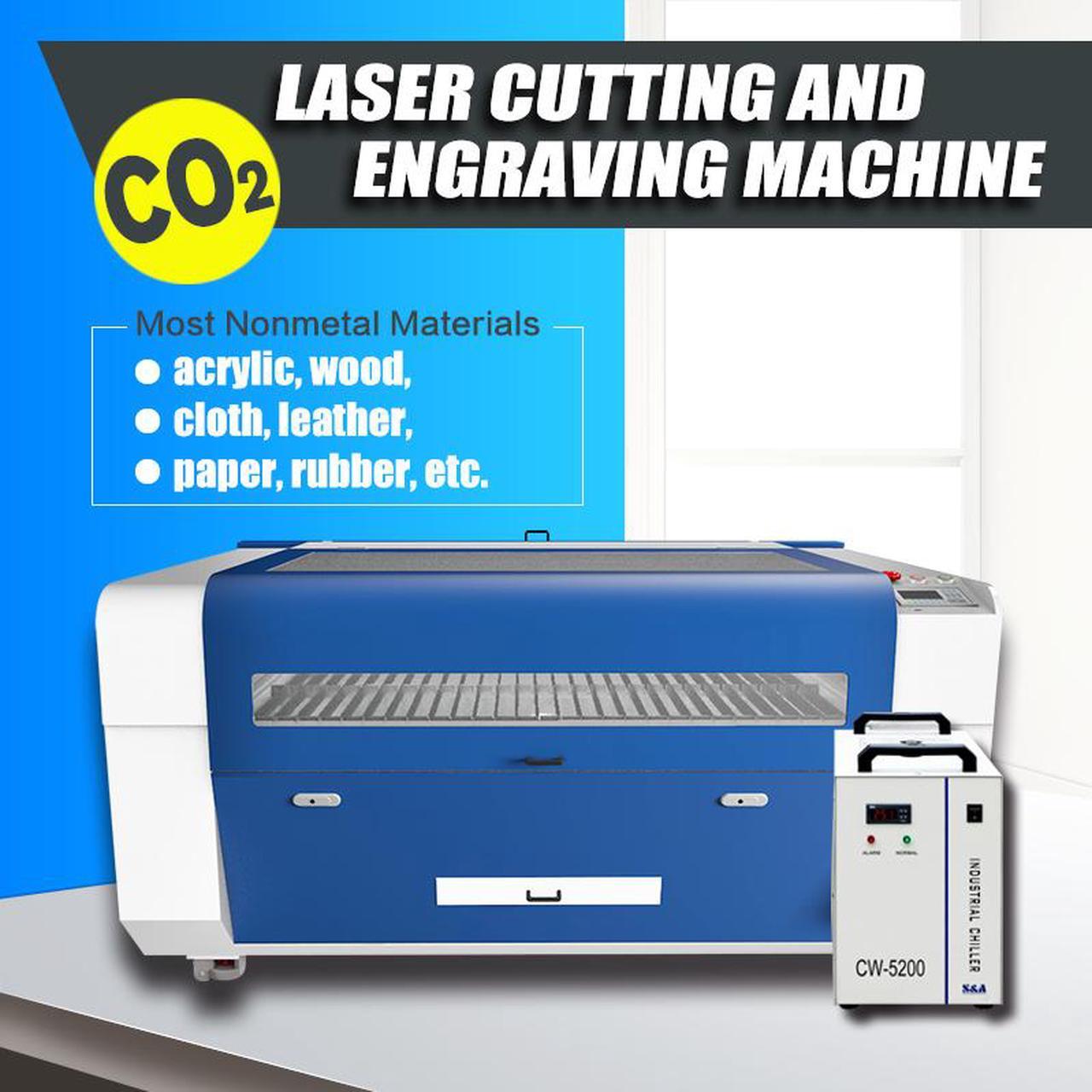 Alt view image 7 of 7 - Reci 150W CO2 Laser Cutting Machine 1390 Acrylic/Wood/ABS Laser Engraver/Cutter