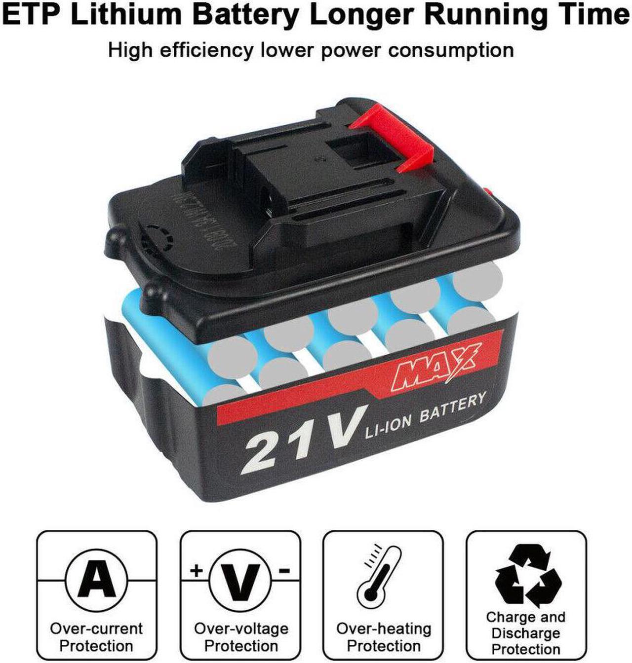 Alt view image 3 of 6 - 3/8"Cordless Rotary Hammer Drill SDS-Plus 1200W Electric Power w/ Battery  Bits