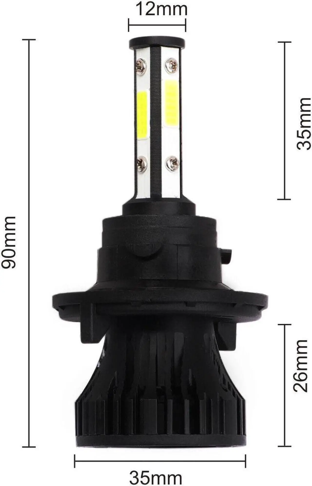 Alt view image 6 of 6 - For Dodge Durango 2004-2009 6000K Combo LED Headlight High/Low + Fog Light Bulbs