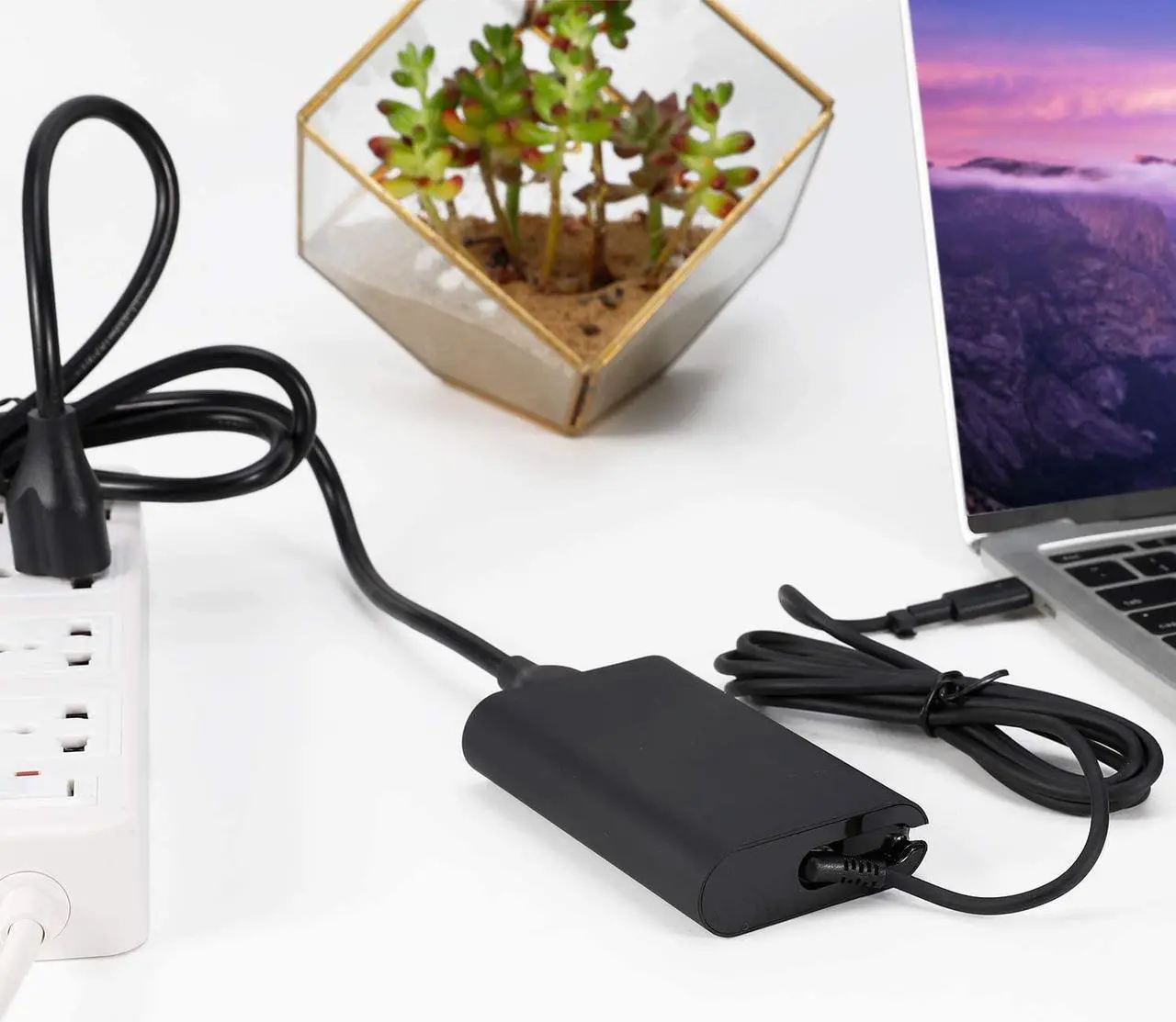 Alt view image 3 of 5 - 130W USB-C AC Charger Fit for Dell Precision 5530 2in1 5550 5750 Dell XPS 15 2in1 9575 9500 17 9700 0M0H25 M0H25 0K00F5 K00F5 DA130PM170 HA130PM170 Power Supply Adapter Cord