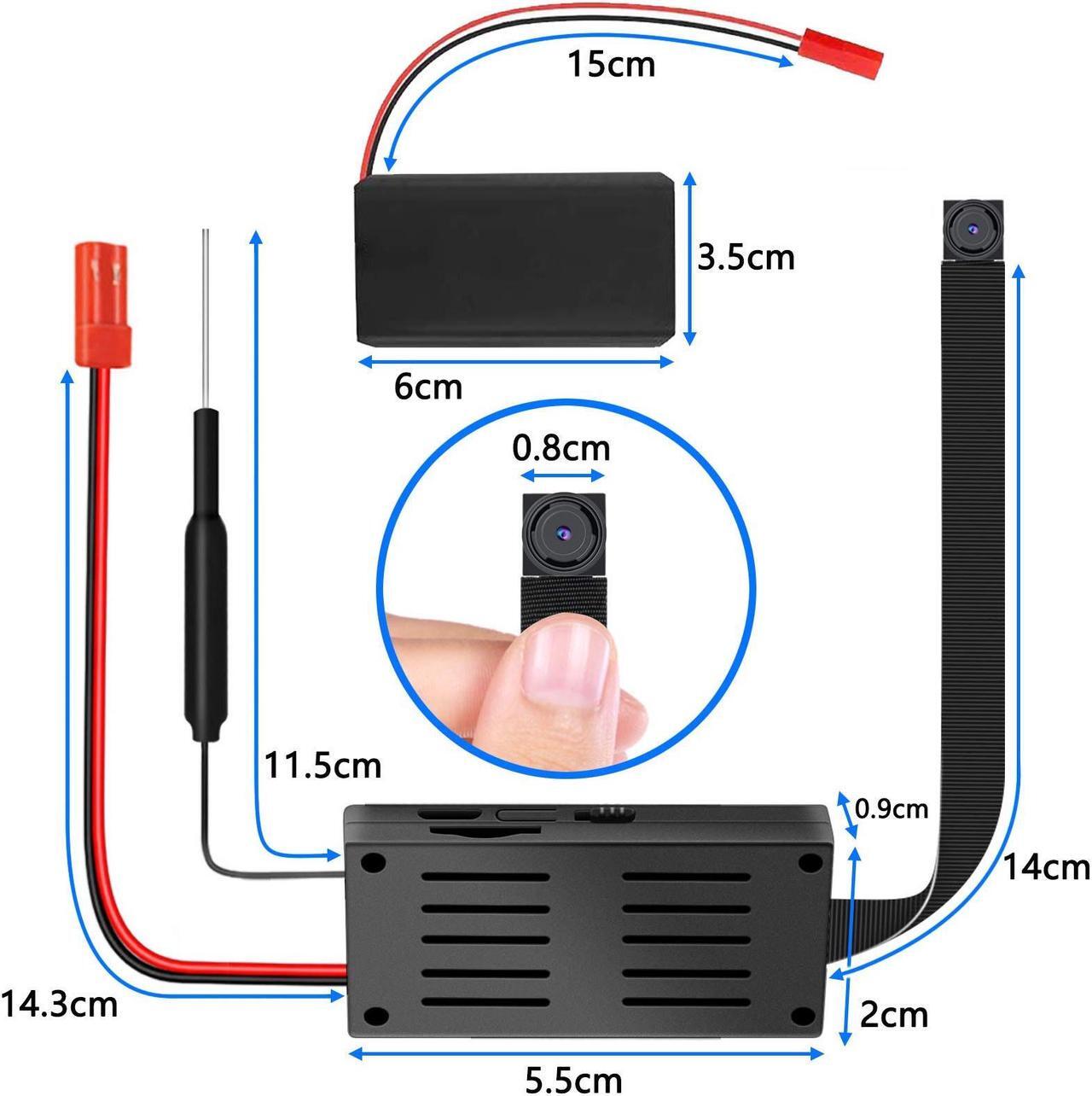Alt view image 4 of 7 - Spy Camera, 4K HD WiFi Hidden Camera, DIY Tiny Wireless Spy Cam, Mini Camera for Home Surveillance Security Cameras Recorder with Motion Detection for Indoor Outdoor(2.4GHZ Only)