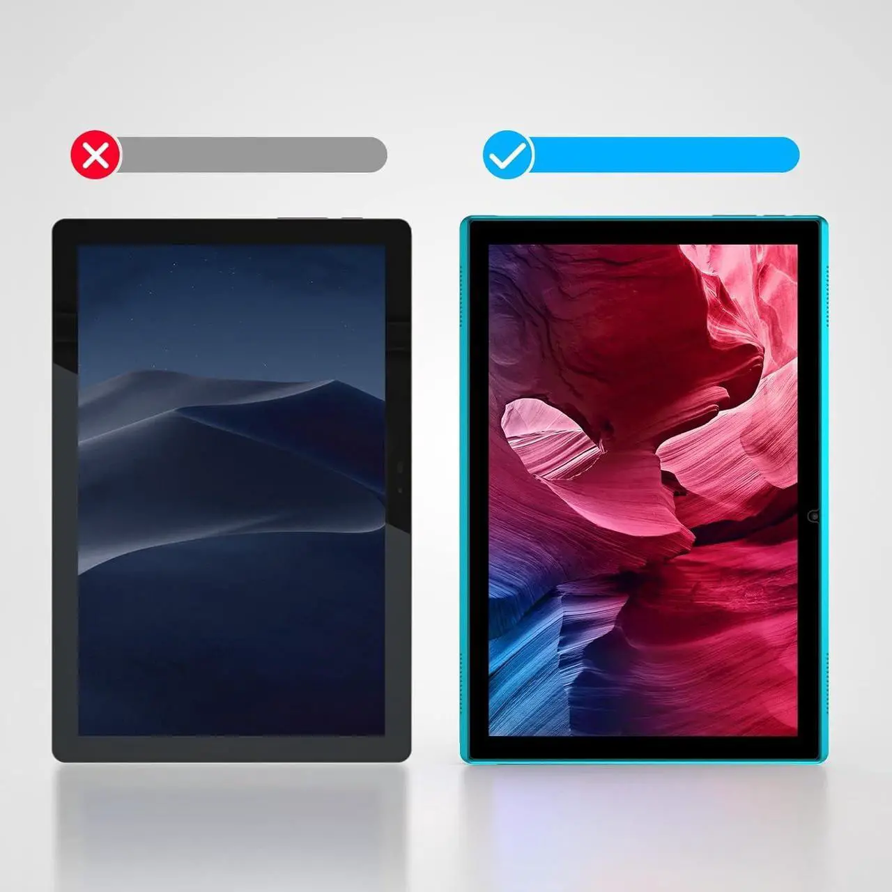Alt view image 5 of 7 - 2 Pack Screen Protector Tablet HD Anti-Scratch Tempered Glass Tablet Protective Film for ZB10 and YQ10S 10.1IN Tablets 9H Hardness No Bubble Easy to Apply.