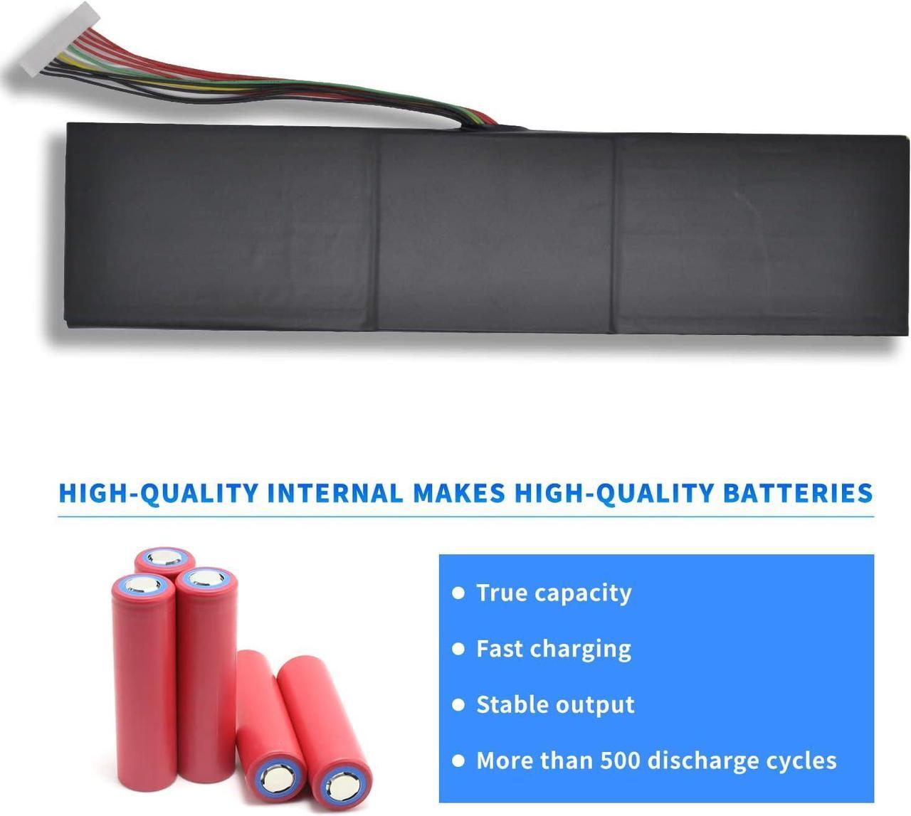 Alt view image 6 of 7 - HXPK GAG-J40 Laptop Battery for Gigabyte Aero 14 15 17 Serie Aero 14-V7 14-K7 14-W-CF2 15 XA 15-X9 15-Y9 17 XA RP77 17 XA HDR Aorus 17 YA Gaming X5 V6 V7 V8 X7 v6 v7 X7 Dt V6 Dt V7 Dt V8 X9 DT